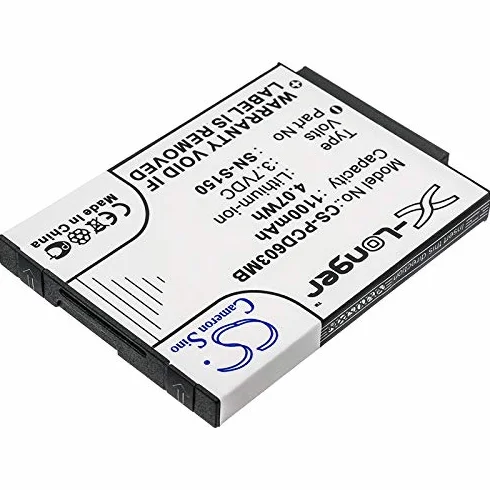 TECHTEK Batteria 1100mAh compatibile con [Philips] SCD-603/00, SCD-603H, SCD603, SCD603/10, SCD603/20 sostituisce 20600002300, 996510061843, N-S150, SN-S150