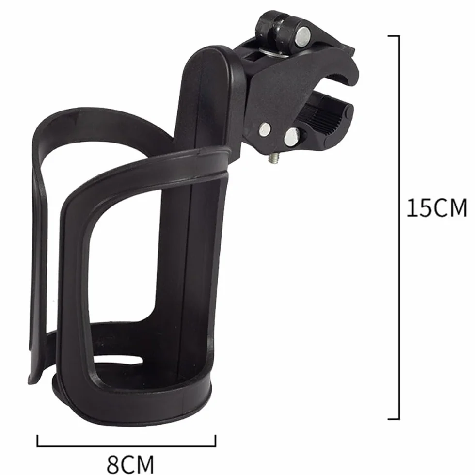 portabottiglie per passeggini, rotazione di 360 gradi per biberon, porta caffè, portabottiglie per biciclette, mountain bike, passeggini e sedie a rotelle