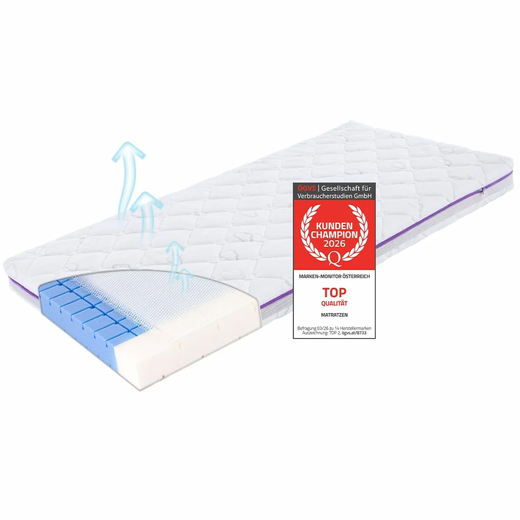 Träumeland T015202 Materasso per bambini Breeze, 70 x 140 cm
