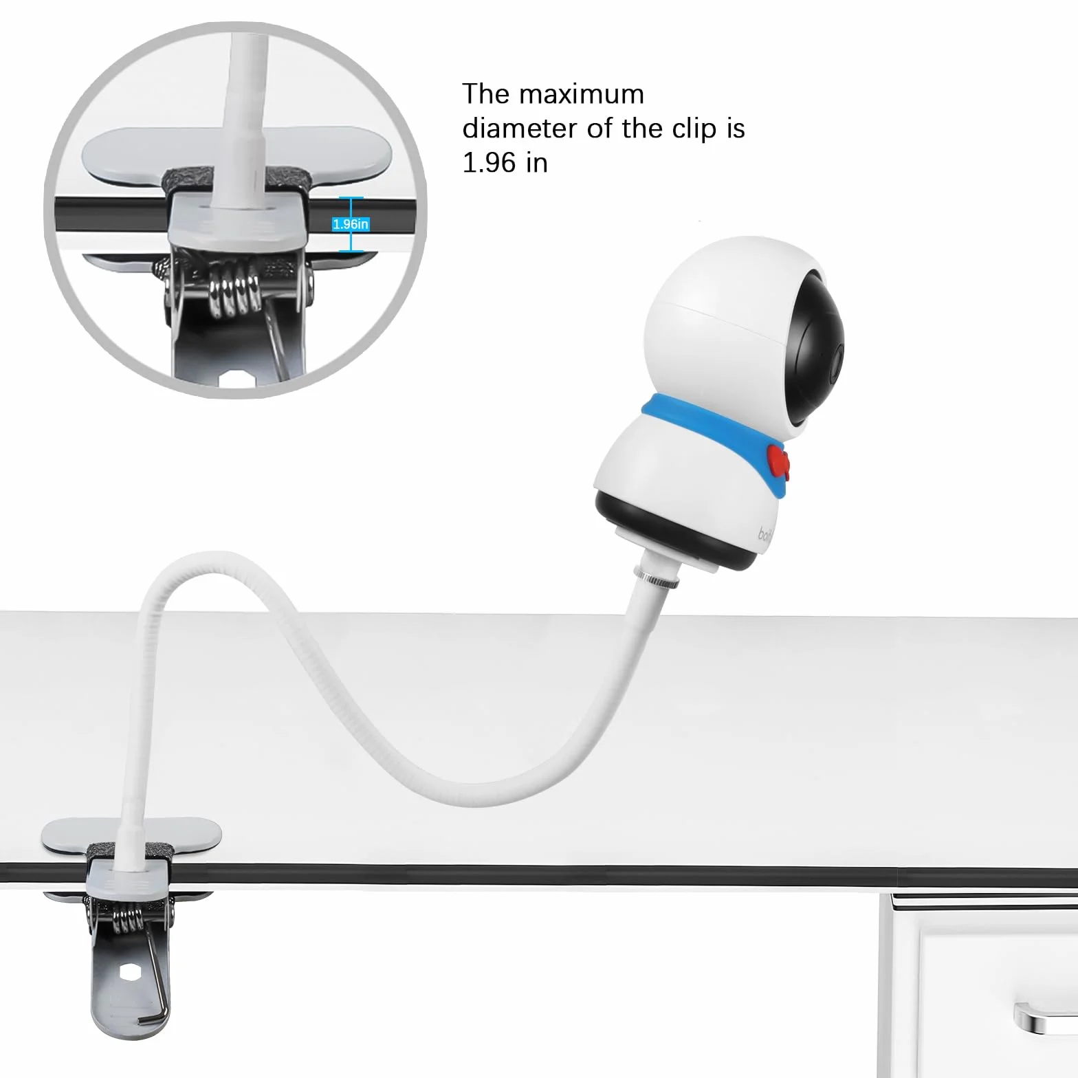 Supporto per baby monitor per baby monitor BOIFUN‎ Baby 2S / Baby 5S / Baby 6T Babyfone Monitor per ieGeek ‎Baby 1T/DEATTI BM101-M, accessorio per monitor video ieGeek