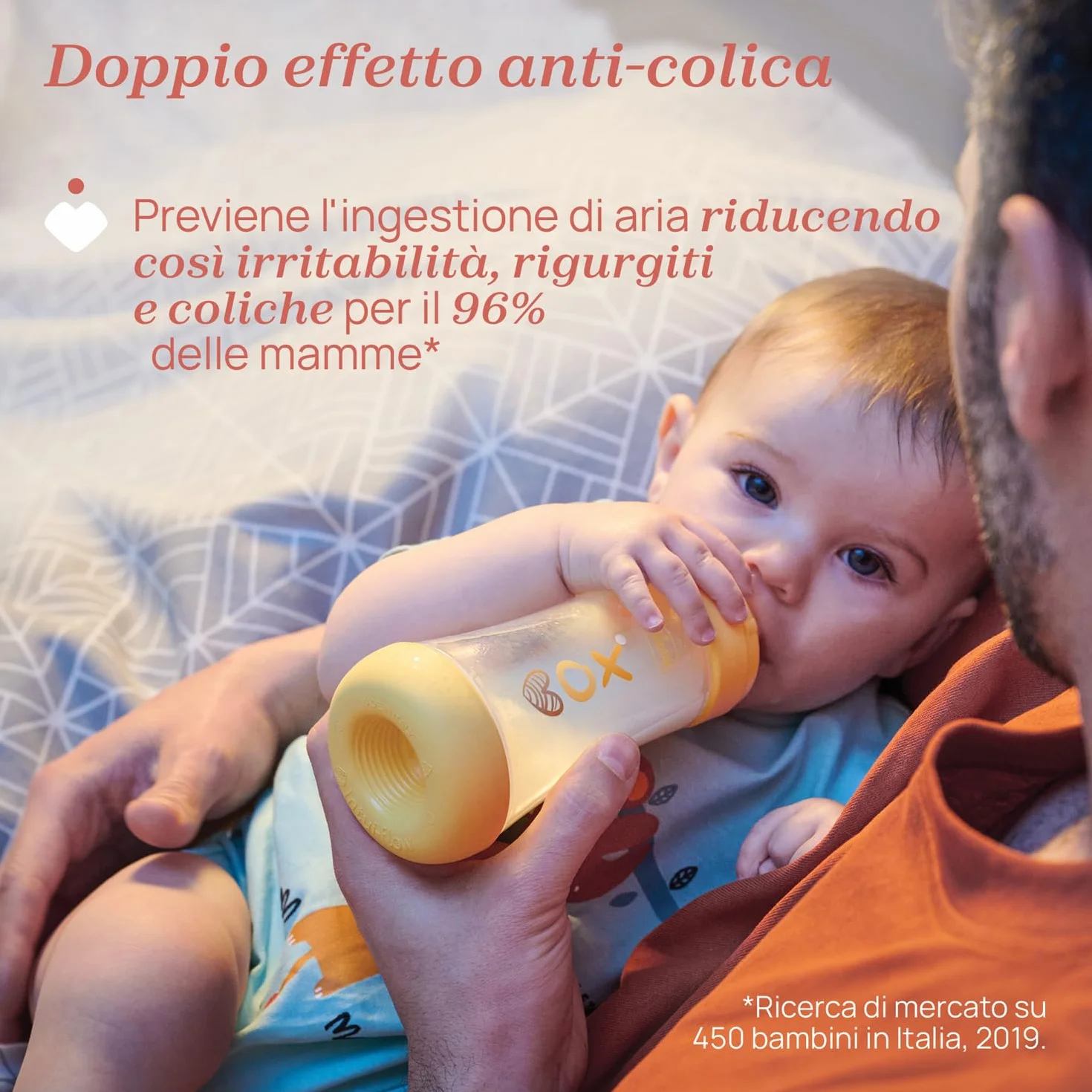 Chicco PERFECT 5, Doppio Biberon Anticolica da 150 ml, Biberon Flusso Lento da 0 Mesi + con Tettarella in Morbido Silicone, Biberon simil seno materno, Biberon anticolica per allattamento misto