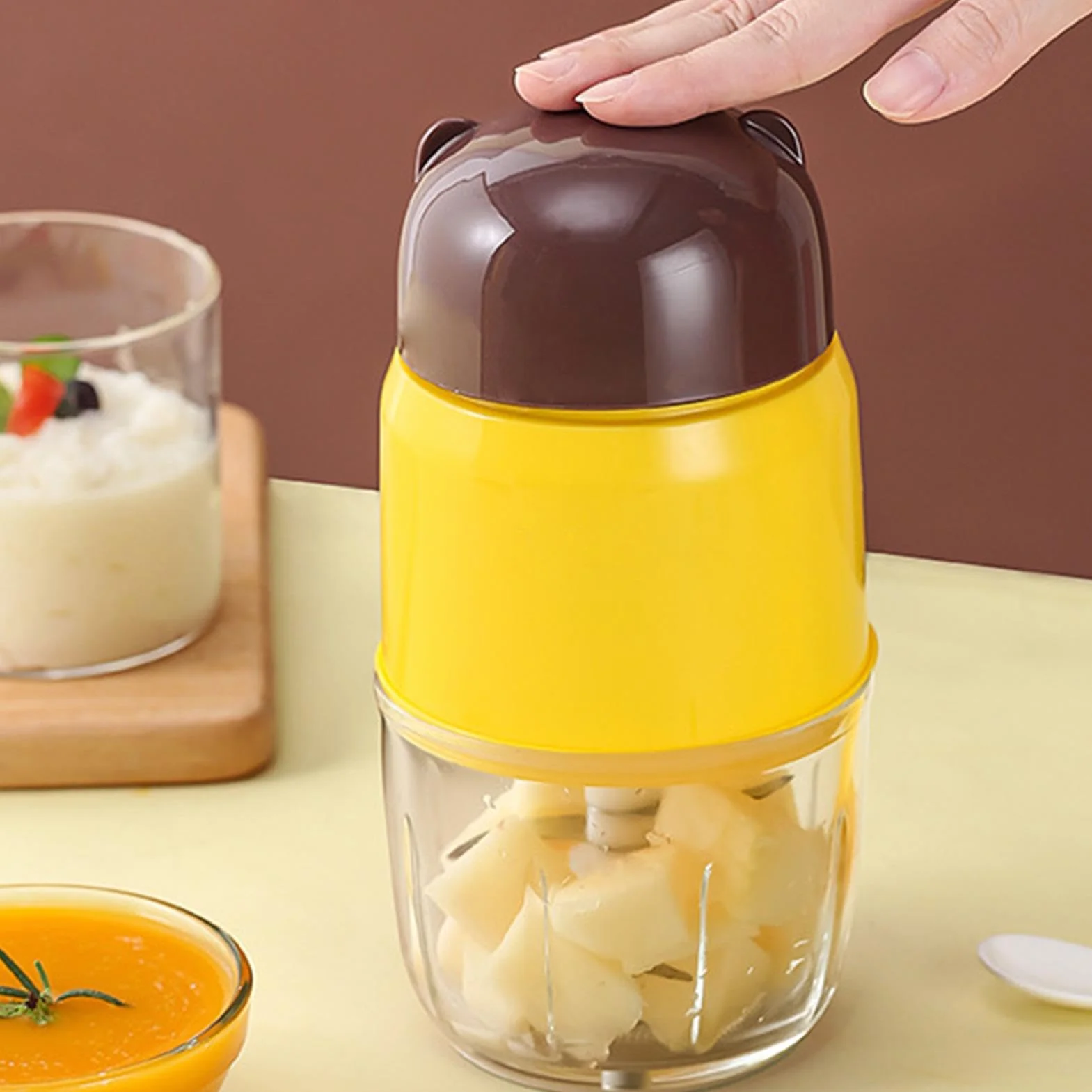 Creatore di alimenti per bambini | Robot da cucina multiuso | Robot da cucina automatico, miscelatore per alimenti staccabile, miscelatore per alimenti, robot da cucina , produttore di alimenti