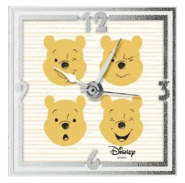 VALENTI & CO. Disney Baby - Winnie The Pooh – Orologio da Comodino per Bambini, Ideale come decorazione Cameretta o Idea Regalo Bambina