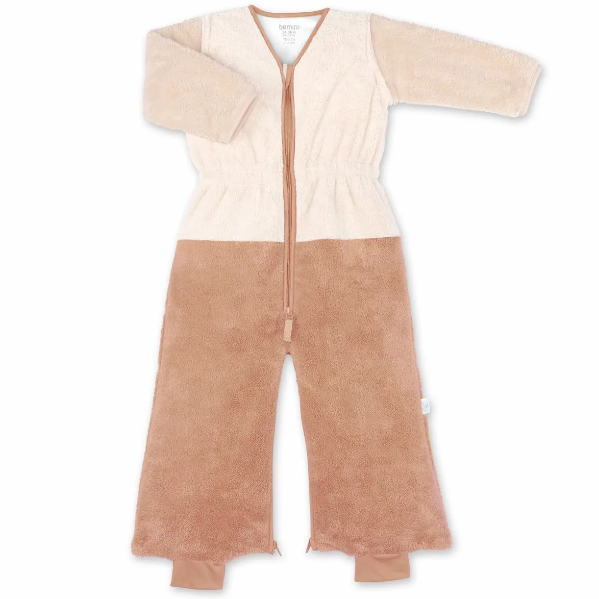 BEMINI Sacco nanna per gambe separabili invernali – TOG 2.5 Softy – Natural tricolor