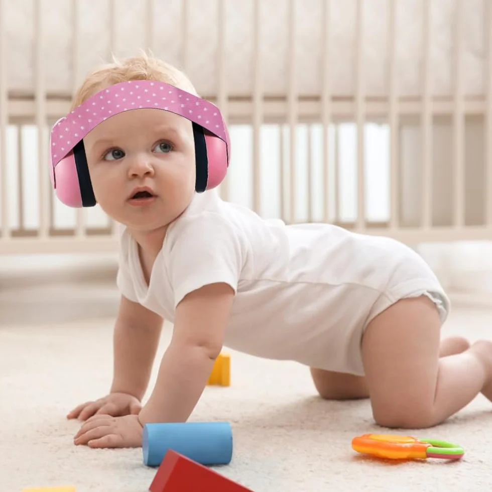 Jiahuade Cuffie Neonato Antirumore,Cuffie Protezione Udito Bambini,Cuffie per Concerti Bambini,Cuffie di Sicurezza,Protezione dell'udito per Bambini,Protezione Acustica per Bambini
