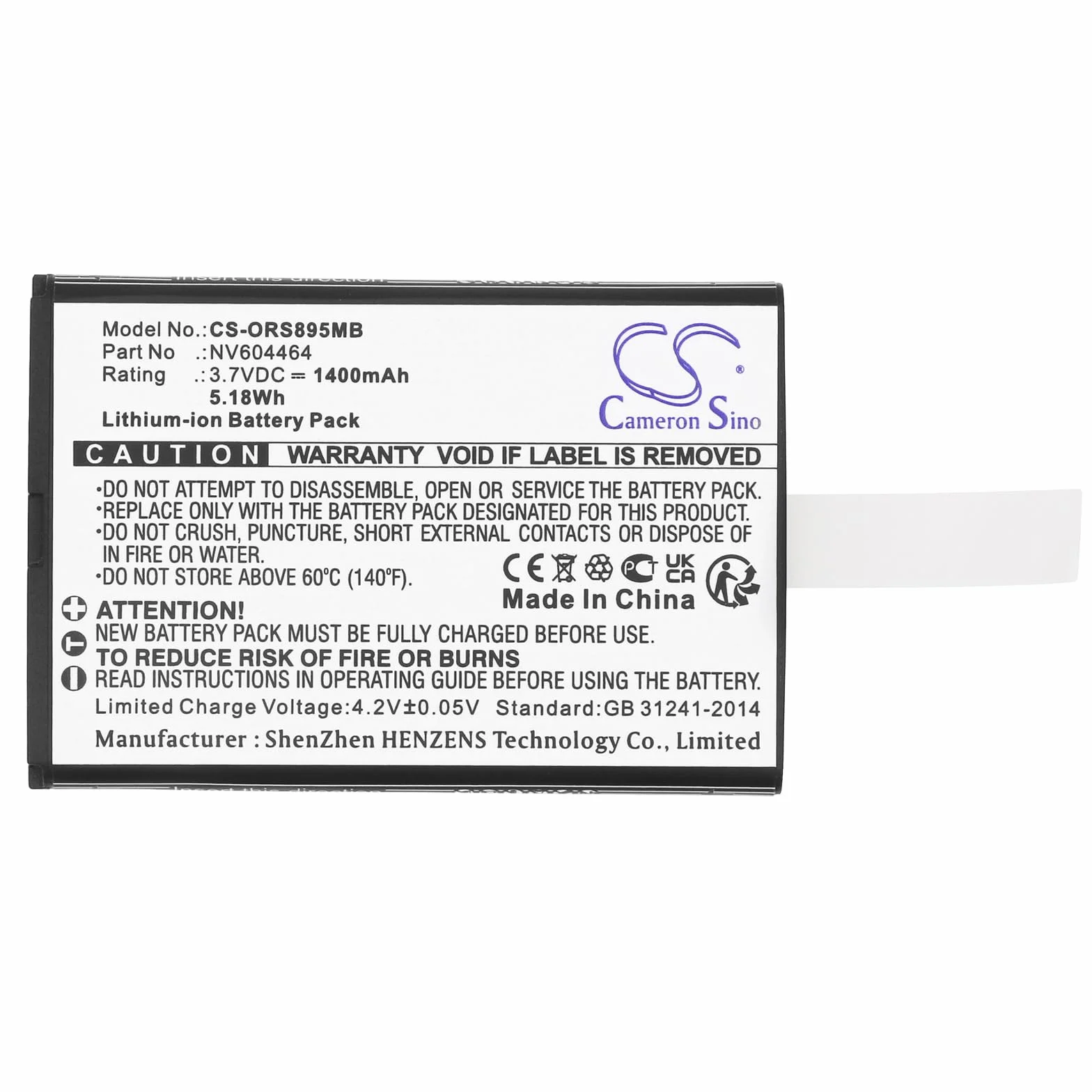 TECHTEK Batteria 1400mAh compatibile con [Beurer] 952.10, BY 110, JBY 100, per [Lionelo] Babyline 8.1, per [Beaba] Babyphone Audio Simply Zen+, per [Oricom] Secure SC740, Secure SC895 sostituisce NV6