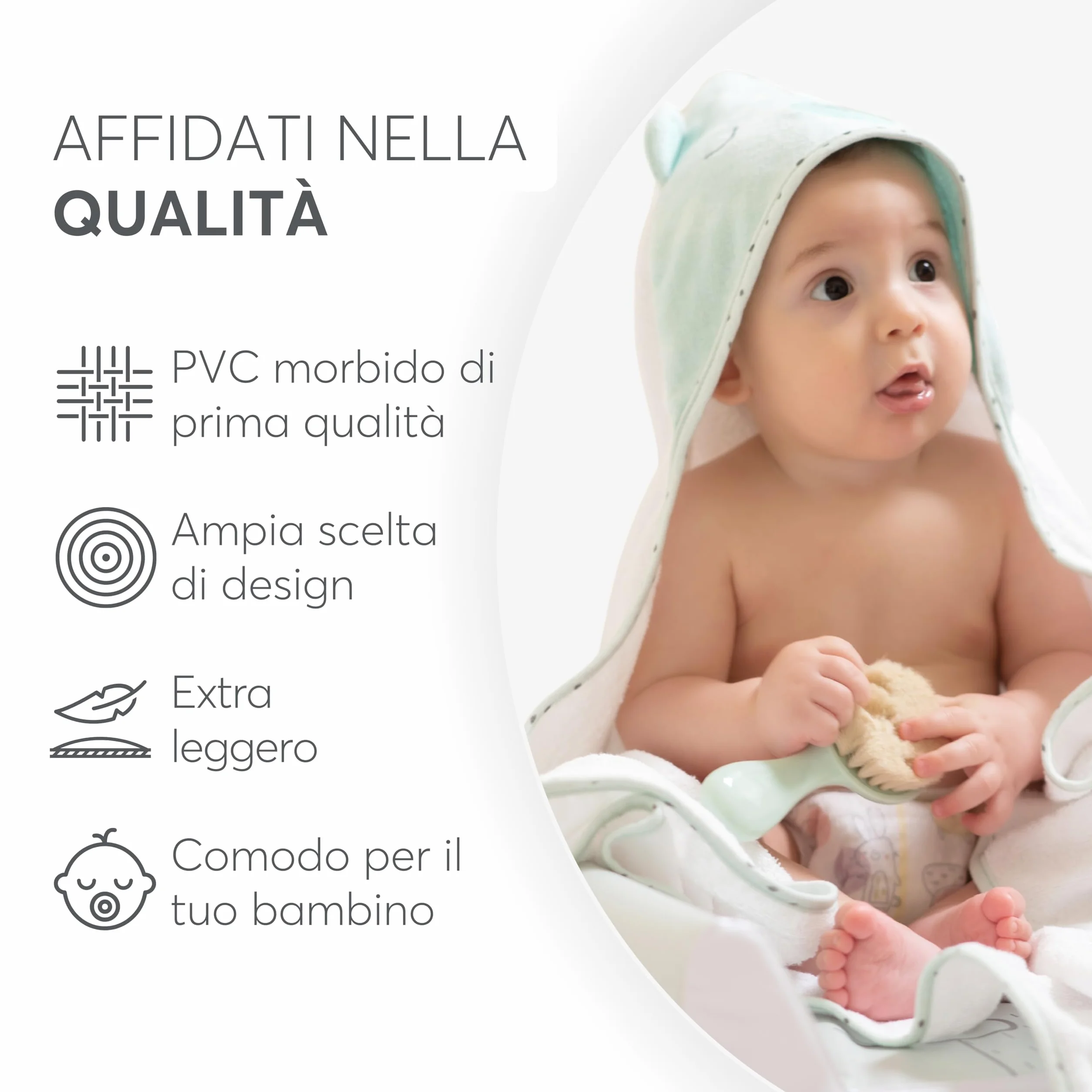 KikkaBoo Fasciatoio Portatile Neonato 80x50 cm SLEEPY SHEEP, Materassino Fasciatoio Impermeabile e Morbido in PVC, Verde