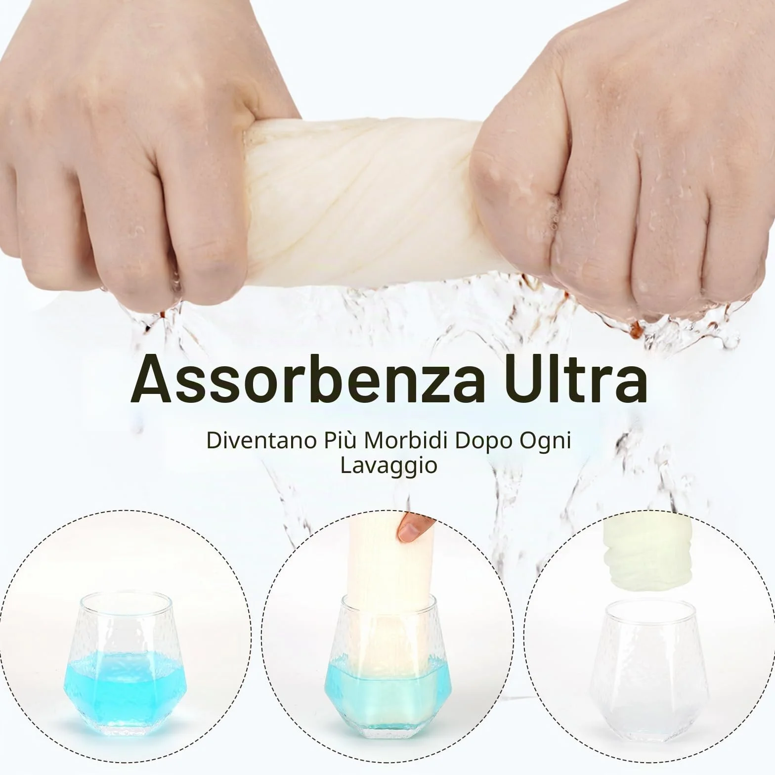 Asciugamani con Cappuccio per Bambini, Asciugamano Neonato in Mussola di Cotone, Asciugamano Morbido e Assorbente con Cappuccio per Bambini da 0 a 18 mesi, 76 x 76 cm, 2 Pezzi (Arcobaleno)