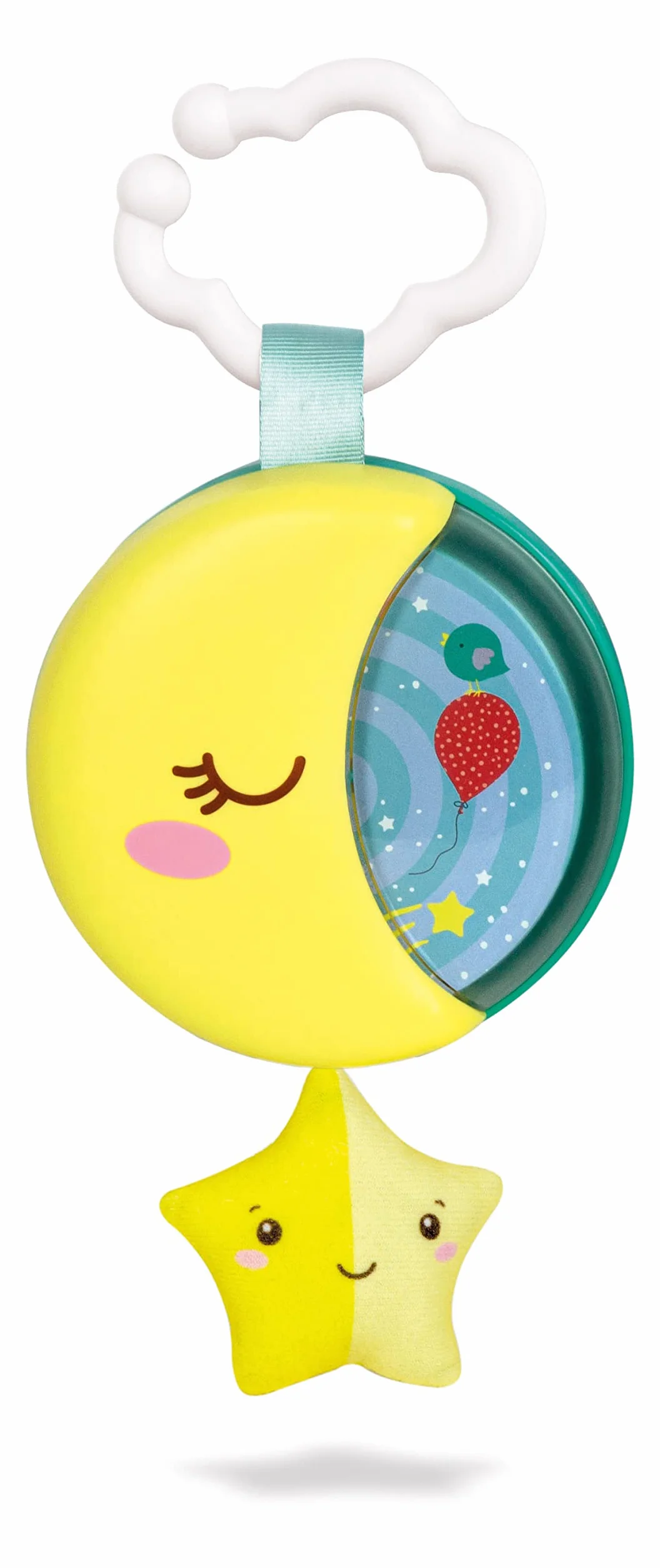 Clementoni - 17796 - Sleepy Moon - Gioco Musicale Neonato per Culla, Carillon Neonato, Giochi per La Nanna, Gioco Bambino 0 Mesi