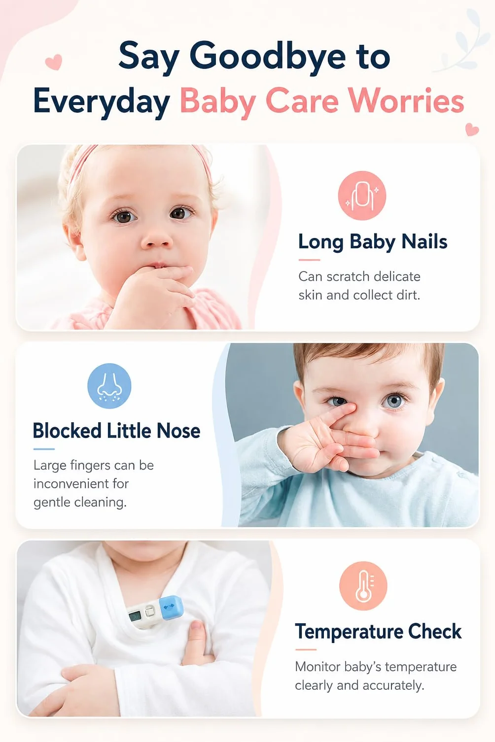 Kit Cura Neonato, Set Igiene Neonato con 13 Accessori Essenziali, Kit Neonato Igiene Nascita con Trousse Toilette Bambino, Kit Bagnetto Neonato, Spazzola, Termometro e Kit Unghie Neonato, Blu