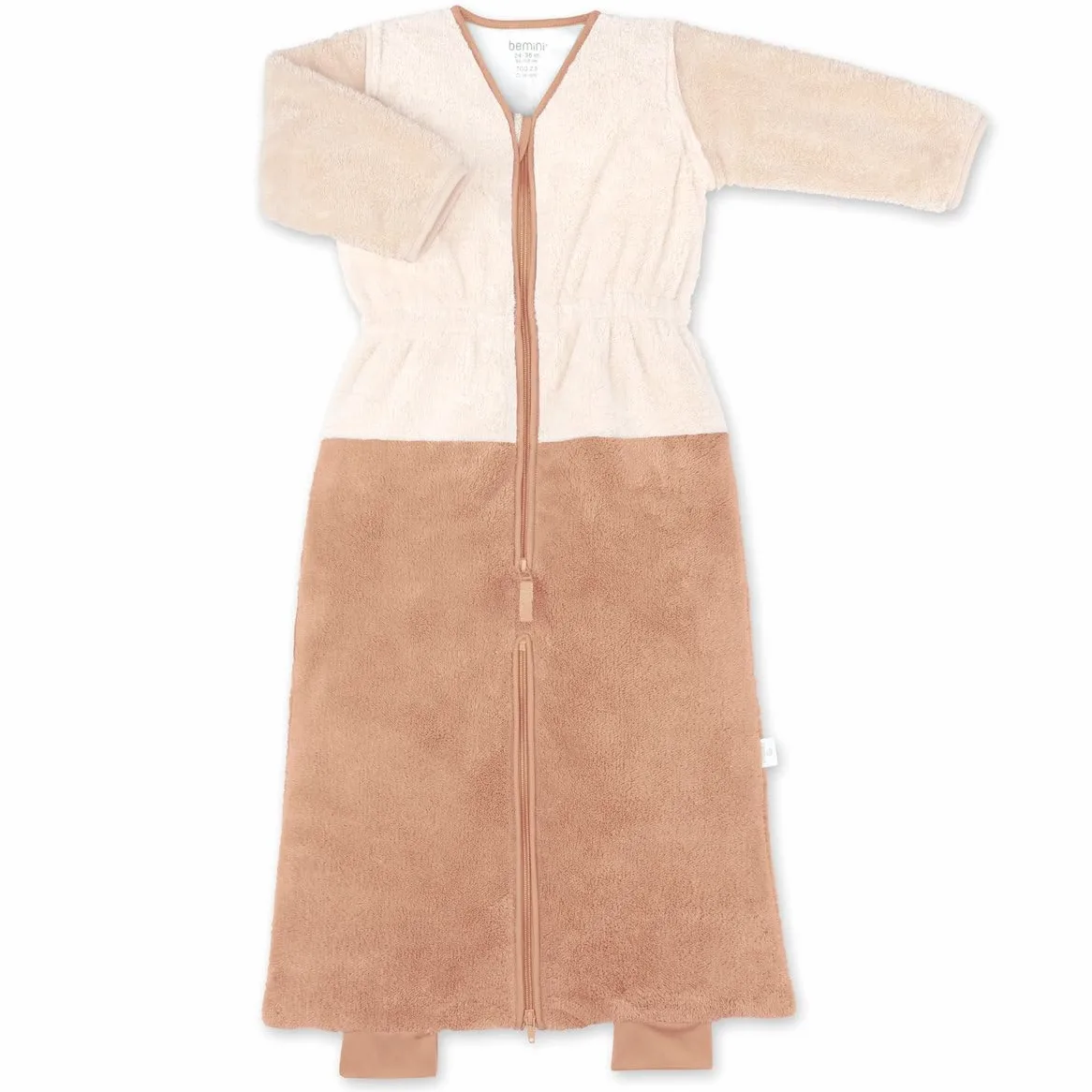 BEMINI Sacco nanna per gambe separabili invernali – TOG 2.5 Softy – Natural tricolor
