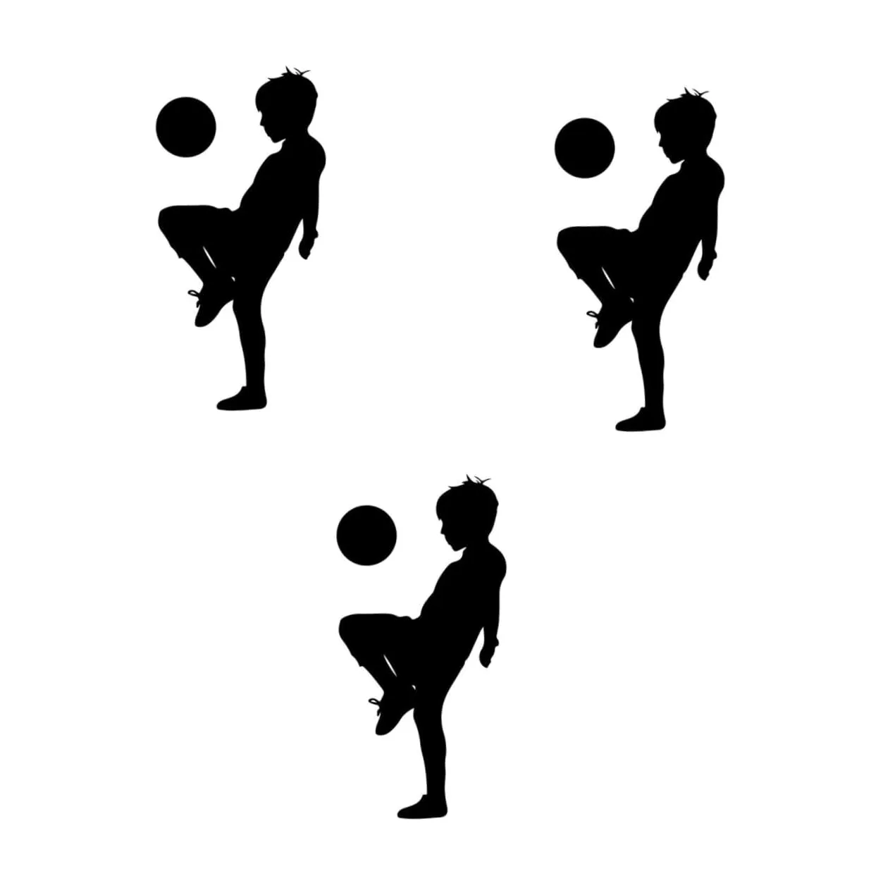 POPETPOP 3pezzi Adesivi Murali Calcio Per Stickers Decorativi Per Camera Da Letto Design Sportivo Facili Da Applicare e Rimovibili