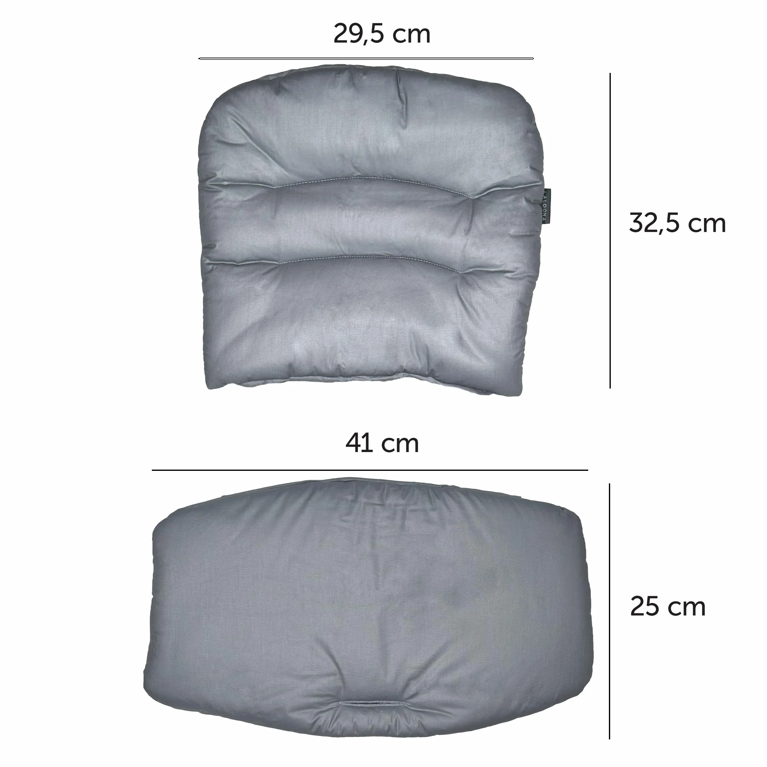LaLoona Cuscino Seduta Seggiolone Pappa Per Safety 1st/Bebeconfort Timba - Cuscino Seggiolone Pappa Bimbo 2 Pezzi, OEKO-TEX Standard 100, Lavabile in Lavatrice - Grigio