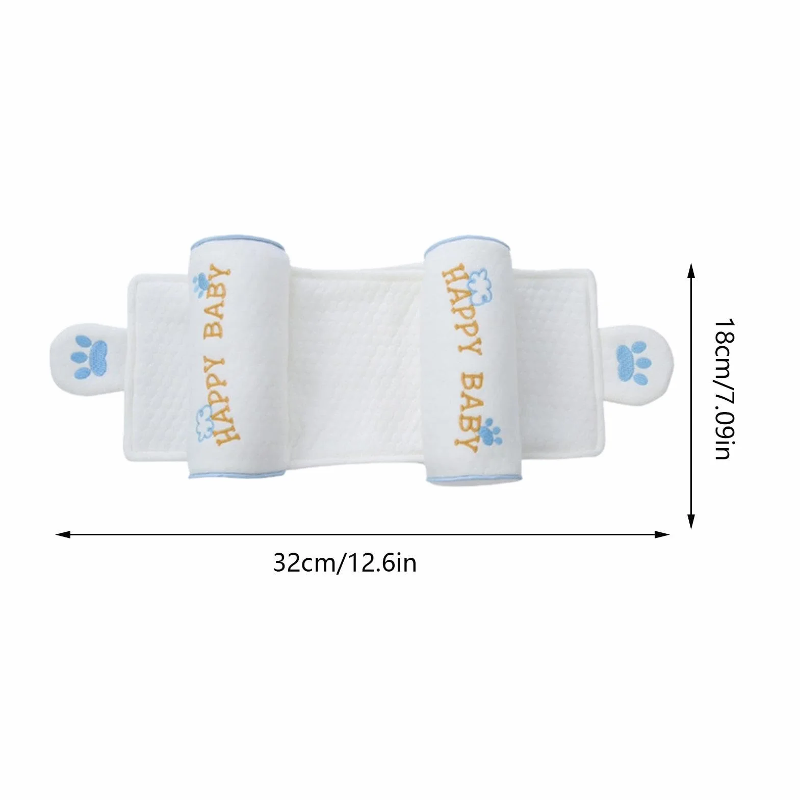 Cuscino Anti Testa Piatta | Ergonomico Traspirante Morbido Lavabile | Cuscino Di Supporto Per Il Collo Per Dormire | Home Seggiolino Auto Passeggino Ospedale Estate Riposo Napping Comfort