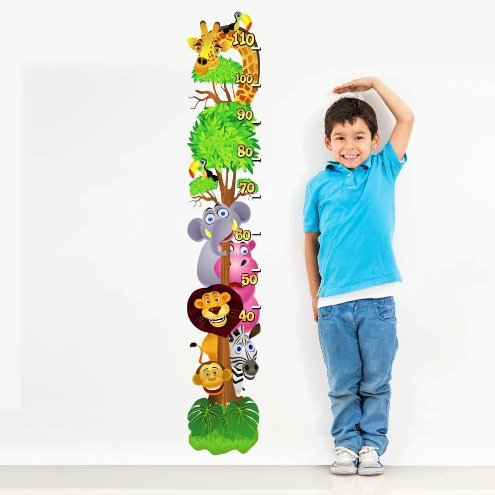 kina - UVB00307 Decorazione Parete in PVC Trasparente Adesivi per Muro Metri Bambini - Misura 20x120