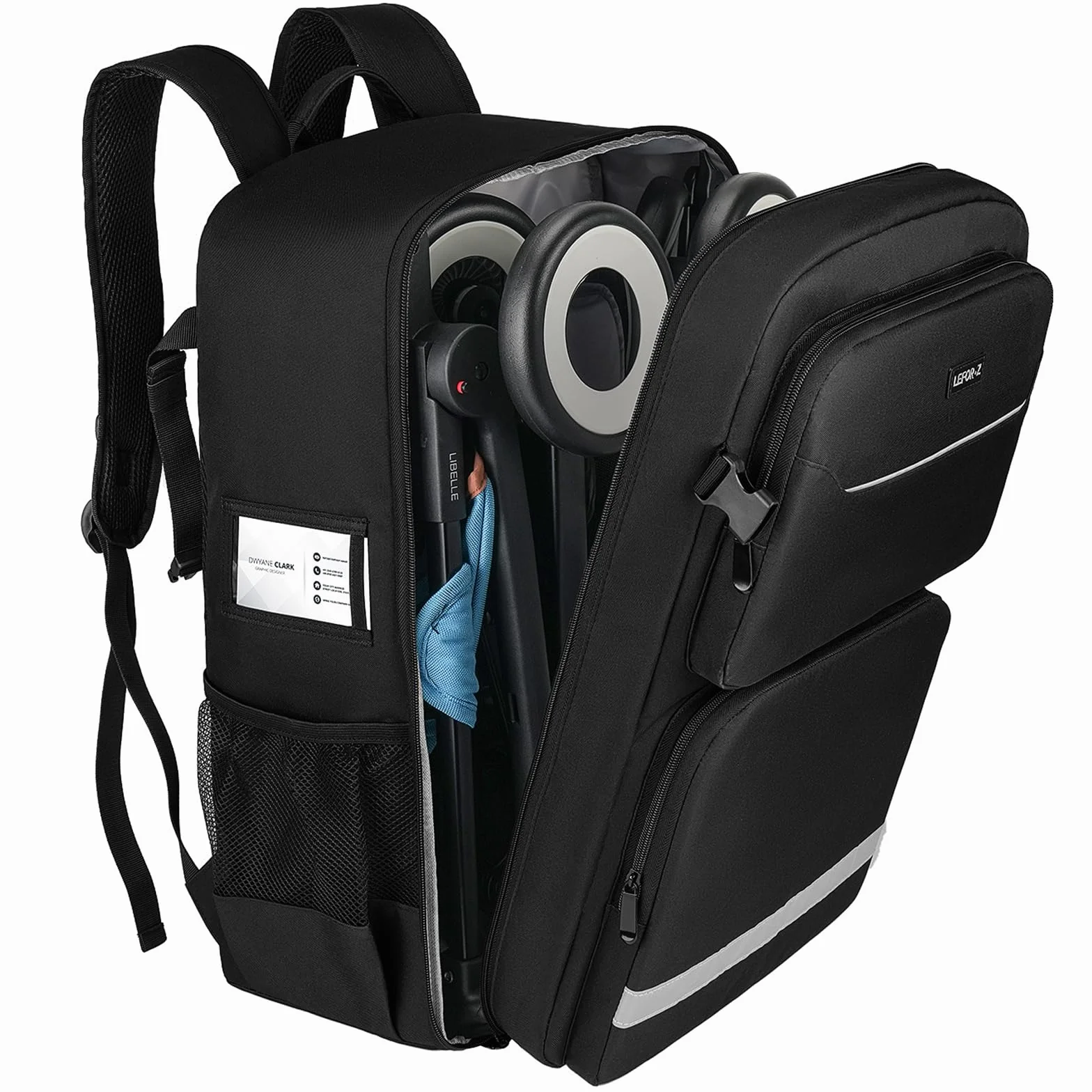 Borsa da viaggio per passeggino, zaino imbottito compatibile con passeggino Gb Pockit/GB Pockit+ All City/GB Pockit Air All Terrain/Cybex Libelle 2, borsa portaoggetti per accessori per passeggino di