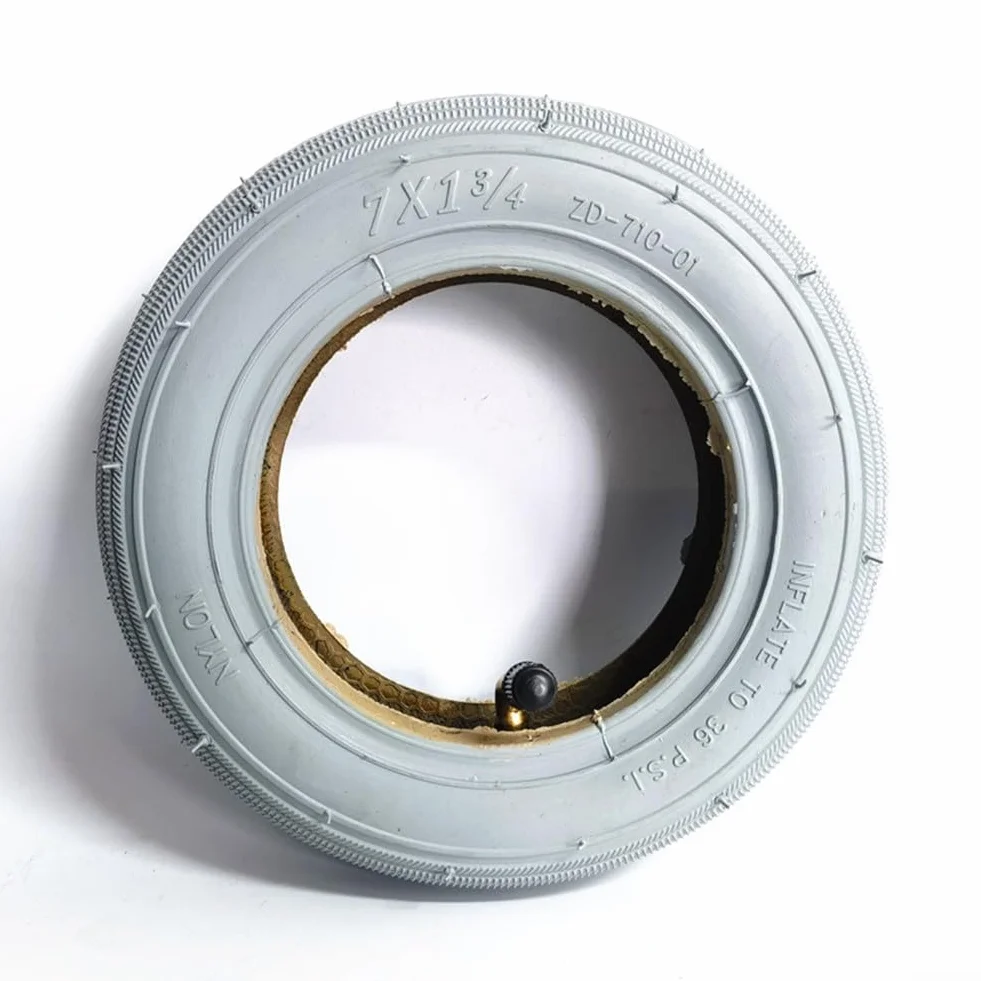 Pneumatico per carrozzina, 7 pollici 7 x 2 ruota anteriore per sedia a rotelle elettrica camera d'aria 7x1 3/4 pneumatico per carrozzina (pneumatico)
