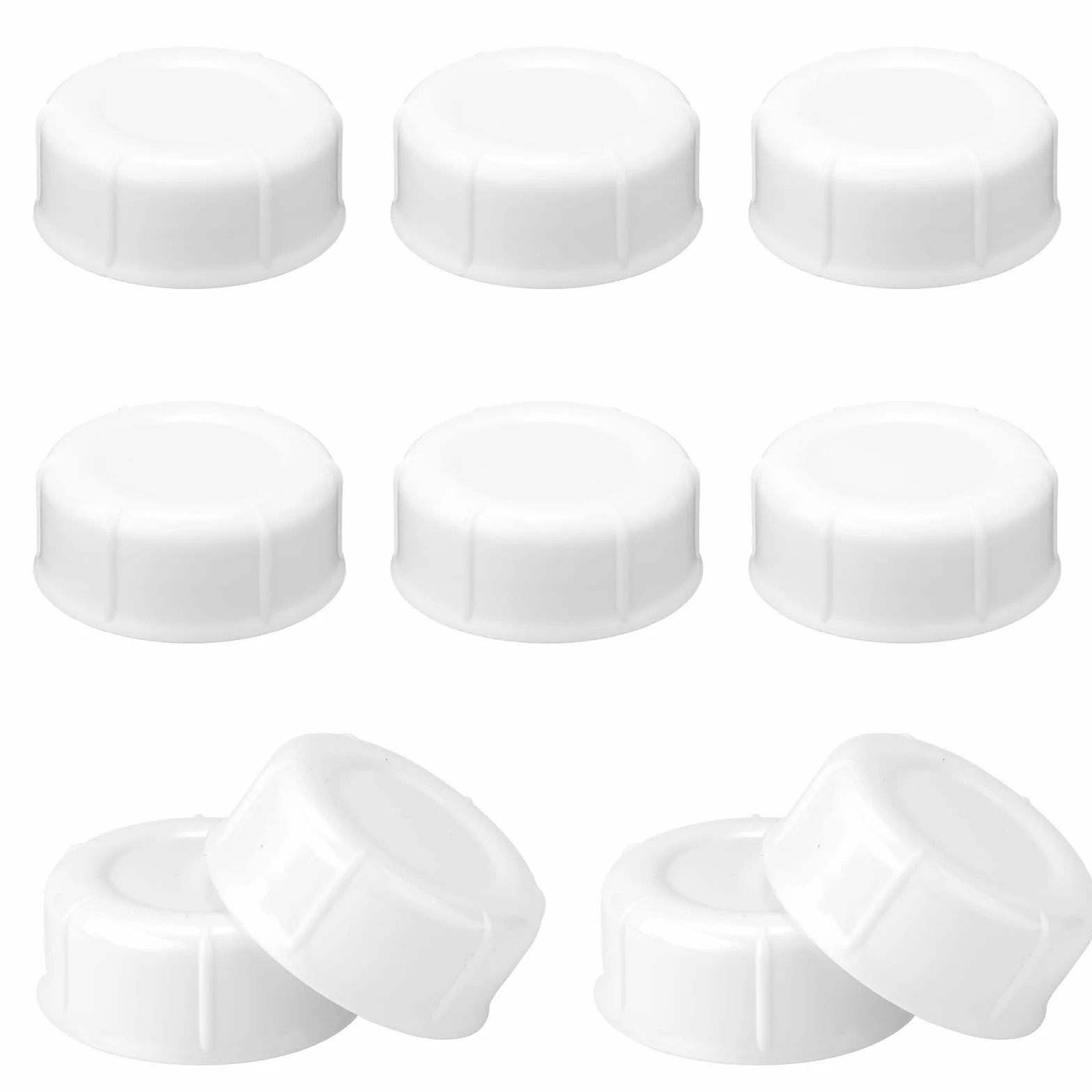 10pz Tappi Stretti per Dr Brown e Medela Biberon, Senza BPA Tappi di Ricambio per Biberon da Viaggio e da Riporre con Guarnizione di Tenuta per Ameda Accessorio per Biberon (Bianco)