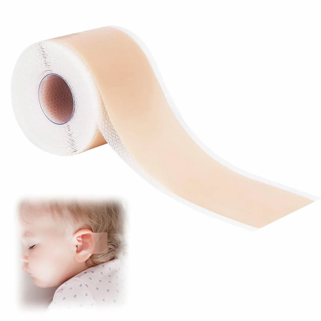 Correttore Estetico per Orecchie, 4cm*50cm correttori Bambino Estetico delle Orecchie Prominenti, Cerotto per la Correzione del Padiglione Auricolare del Bambino