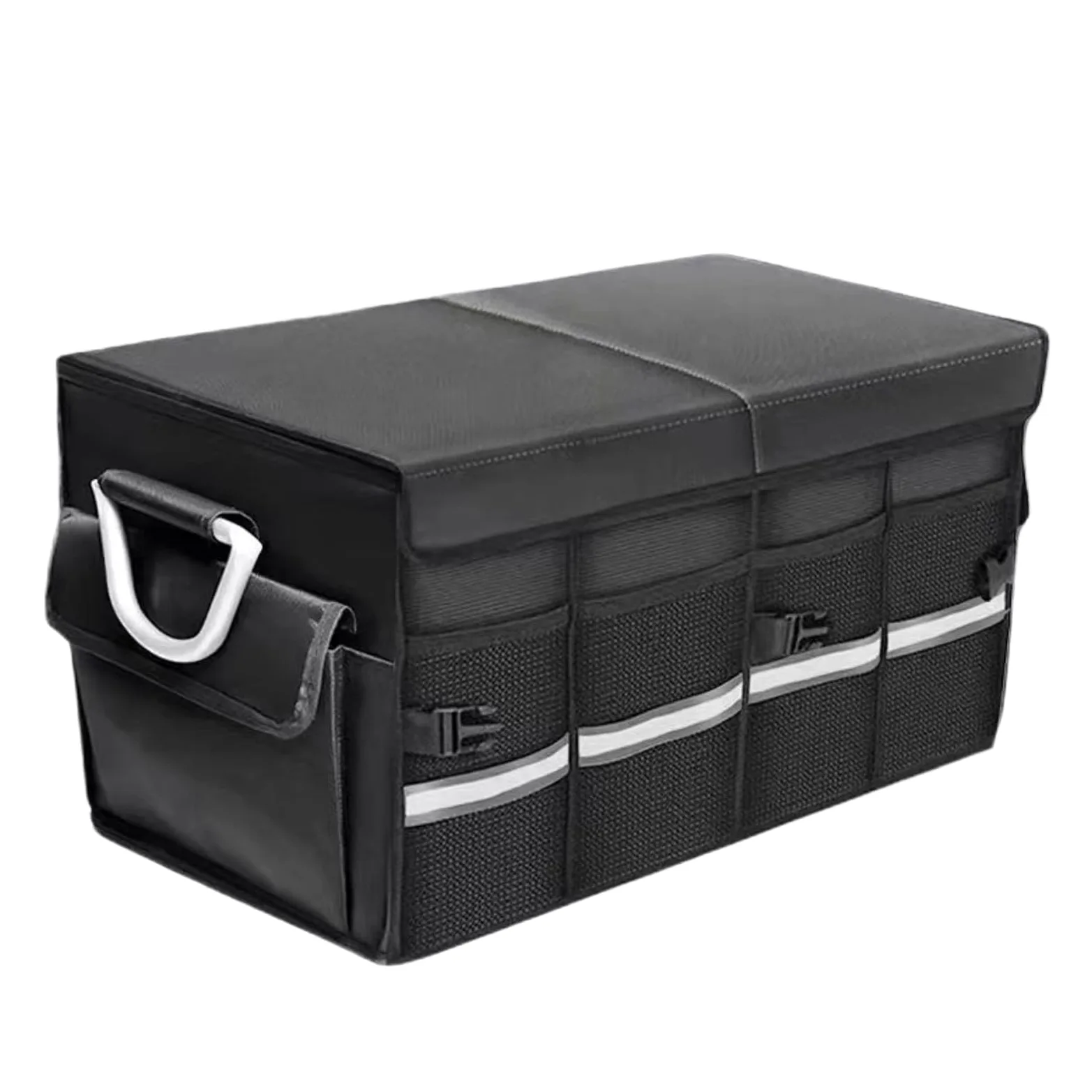 Organizzatore di stoccaggio dei veicoli - Scatola di utilità del bagagliaio dell'auto, contenitore del vano pieghevole | Carrier degli elementi essenziali da viaggio, cestino dell'organizzatore