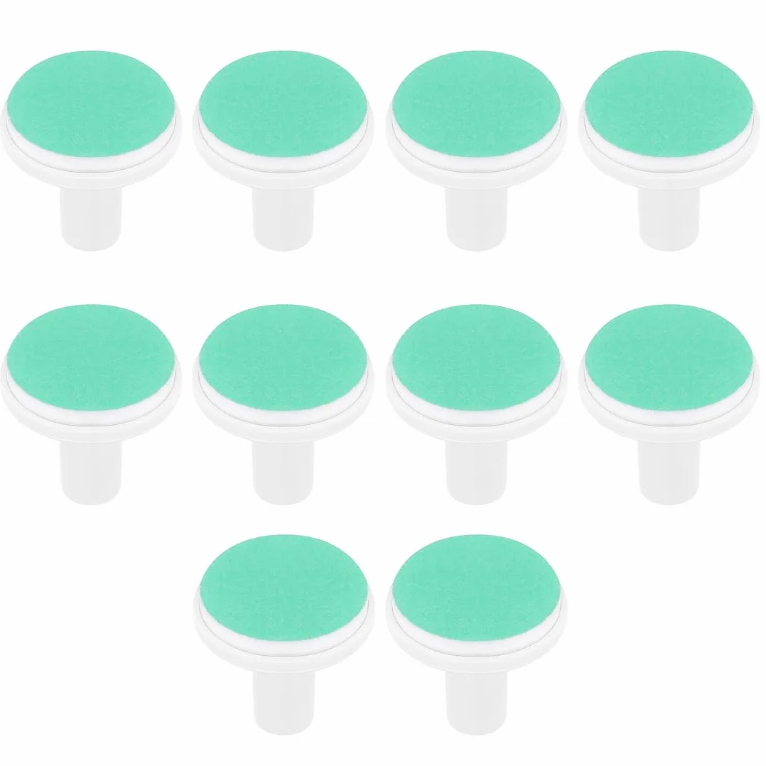 WUSJCOF 12 Pezzi Ricambi Lima per Unghie Elettrica per Bambini, Pads Sostitutivi per Tagliaunghie Elettrici, Adatto per Bambini da 12 Mesi, Sicura e Facile da Usare, Colori Vivaci (Verde)