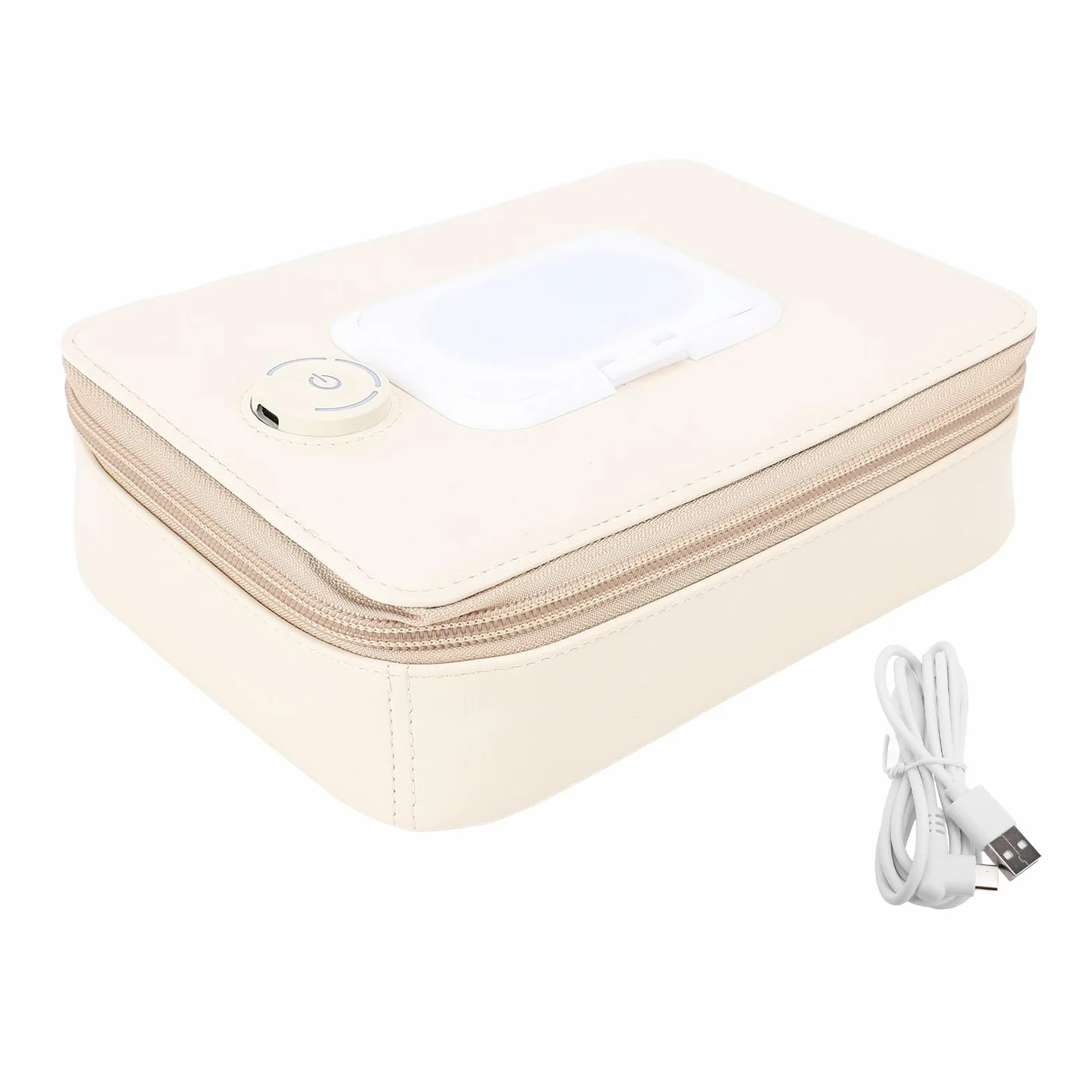 Fafeicy Scaldasalviette per Neonati, Scatola per Fazzoletti in Pelle PU, Salviette Umidificate a Temperatura Costante per la Casa e il Viaggio