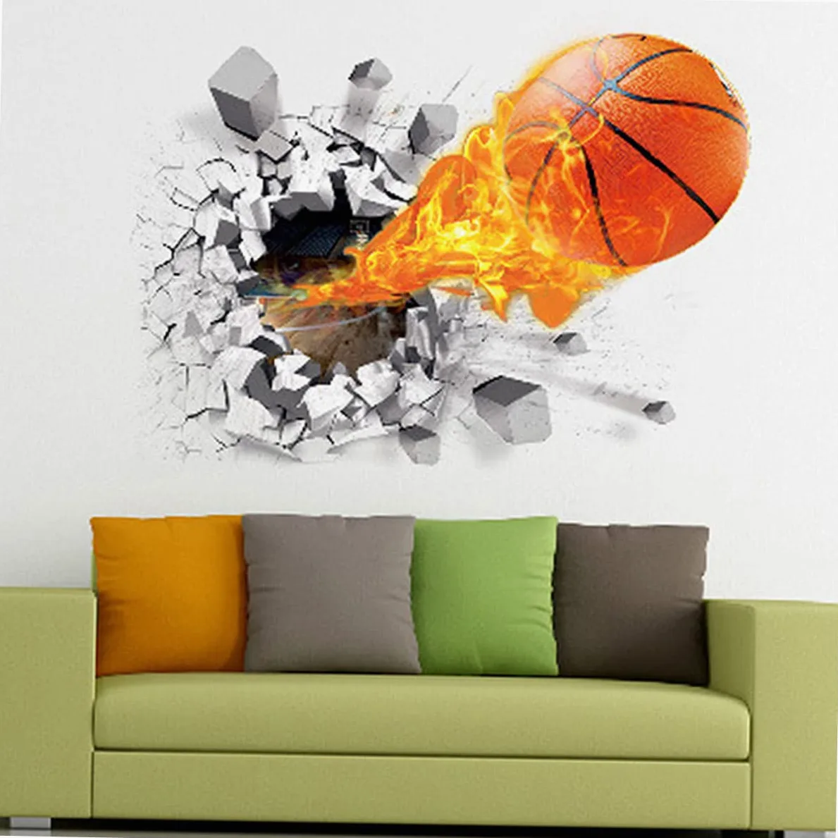 POPETPOP 4pezzi Adesivi Murali Decorativi Motivo Pallone Impermeabili e Facili Da Applicare Decorazioni Per Casa e Cameretta Dei