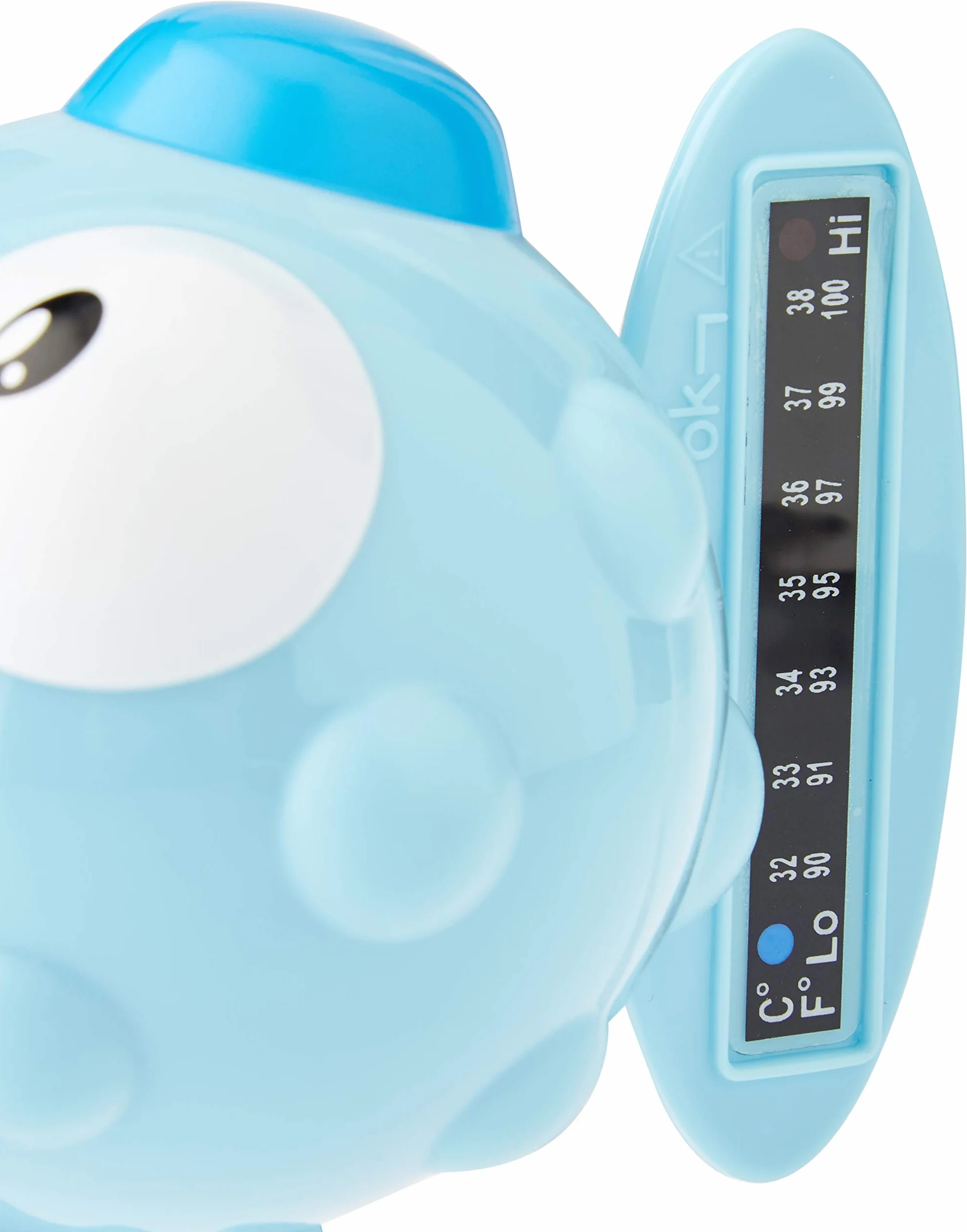 Chicco Termometro da Bagno Pesce Palla, Termometro Bagnetto Neonati, per Misurare la Temperatura dell'Acqua, Termosensibile, Cambia Colore e Galleggia, Set Bagnetto Neonato, Blu
