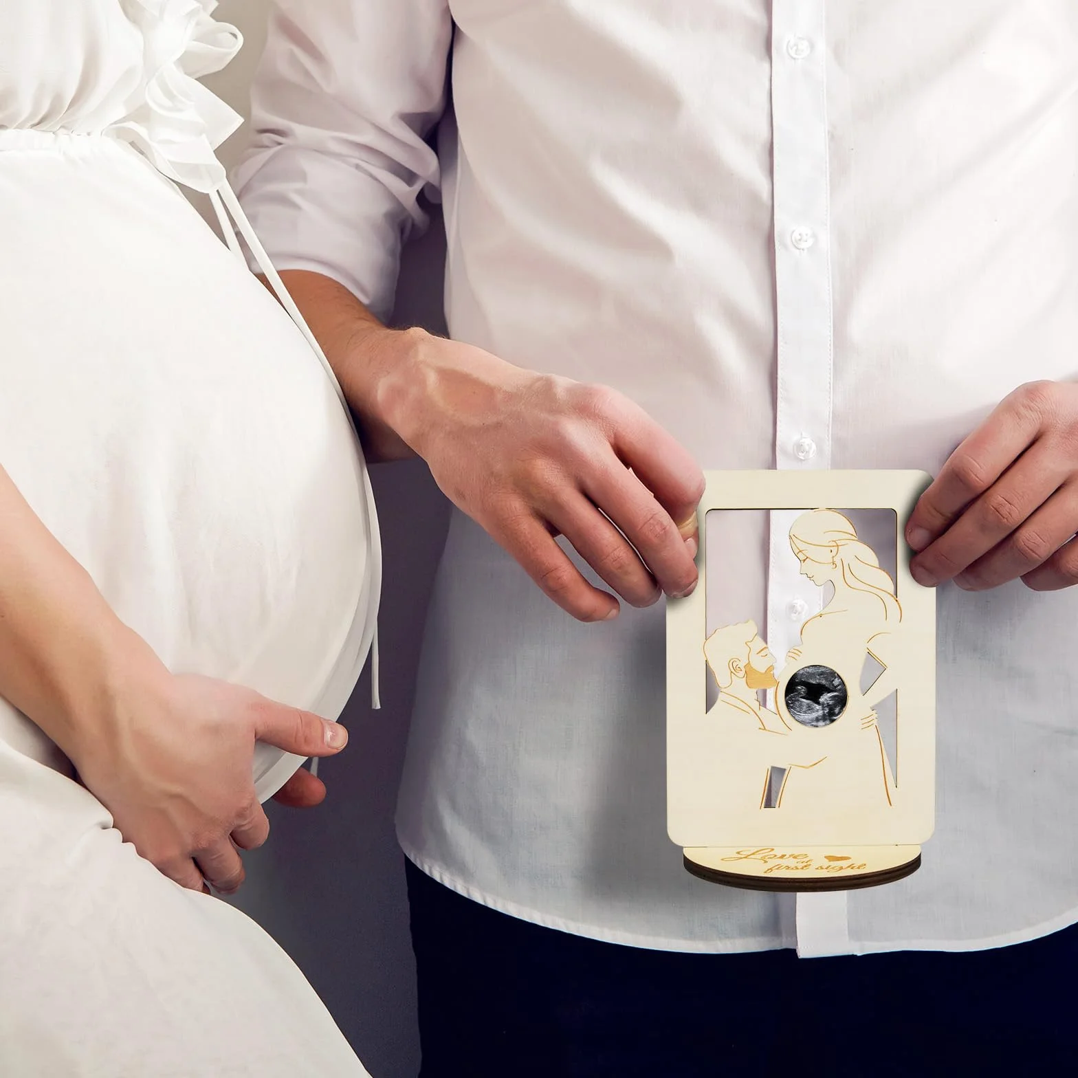 SUNYOK Cornice Mamma e Papà Regalo per Mamma Festa per Bambino Donne Incinte iIdee Regalo per Future Mamme Baby Shower