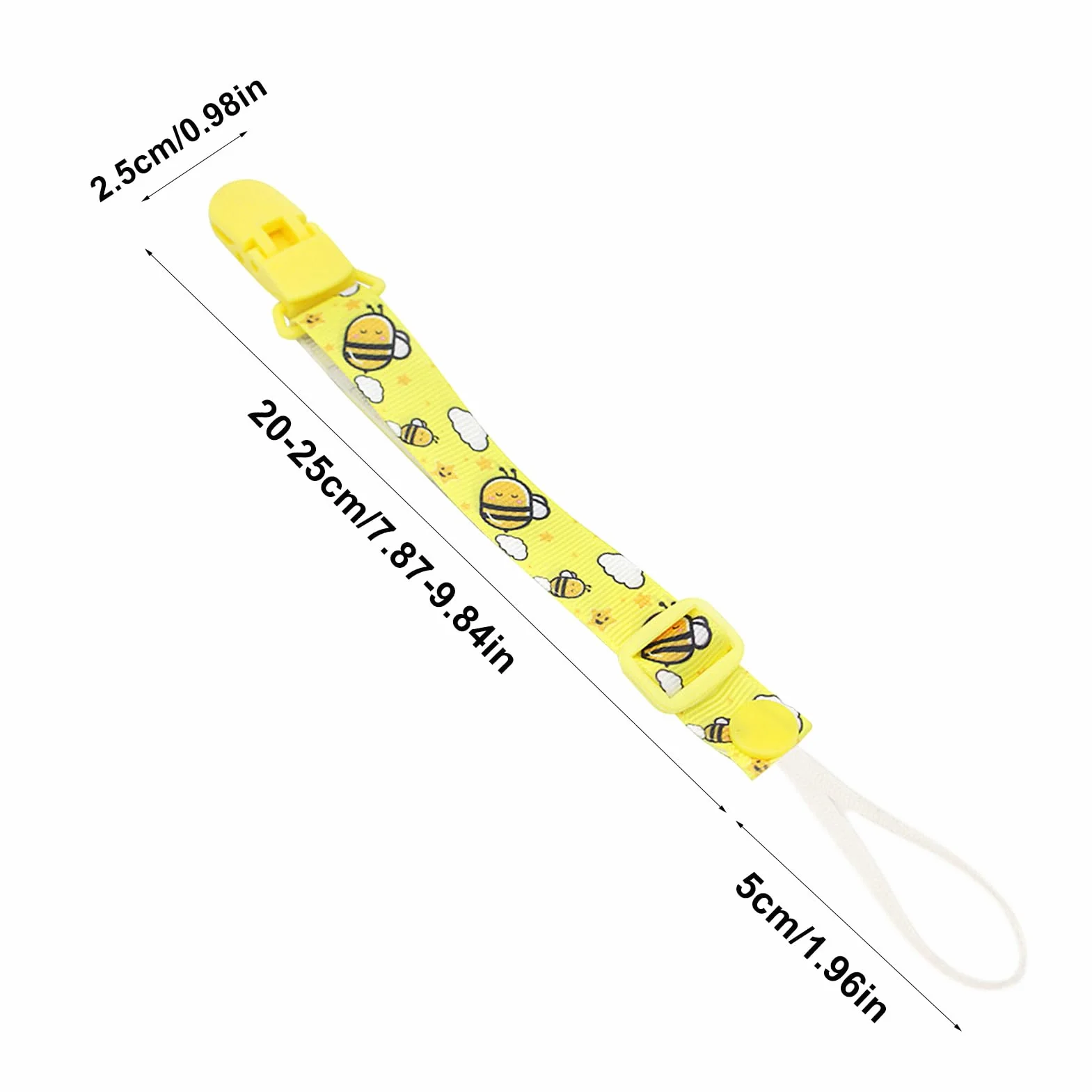 Clip per ciuccio, clip per porta ciuccio - Guinzaglio universale antigoccia per e massaggiagengive,Giocattoli per la dentizione con cordino per, adatti per la maggior parte