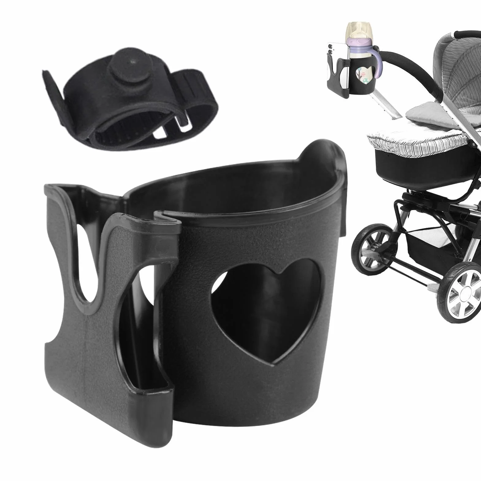 Porta della di scooter - Coppa passeggino e supporto per telefono, supporto per bottiglia regolabile | Carrier di bevande universali per scooter elettrici, sedie a rotelle, bici e camminatori, i