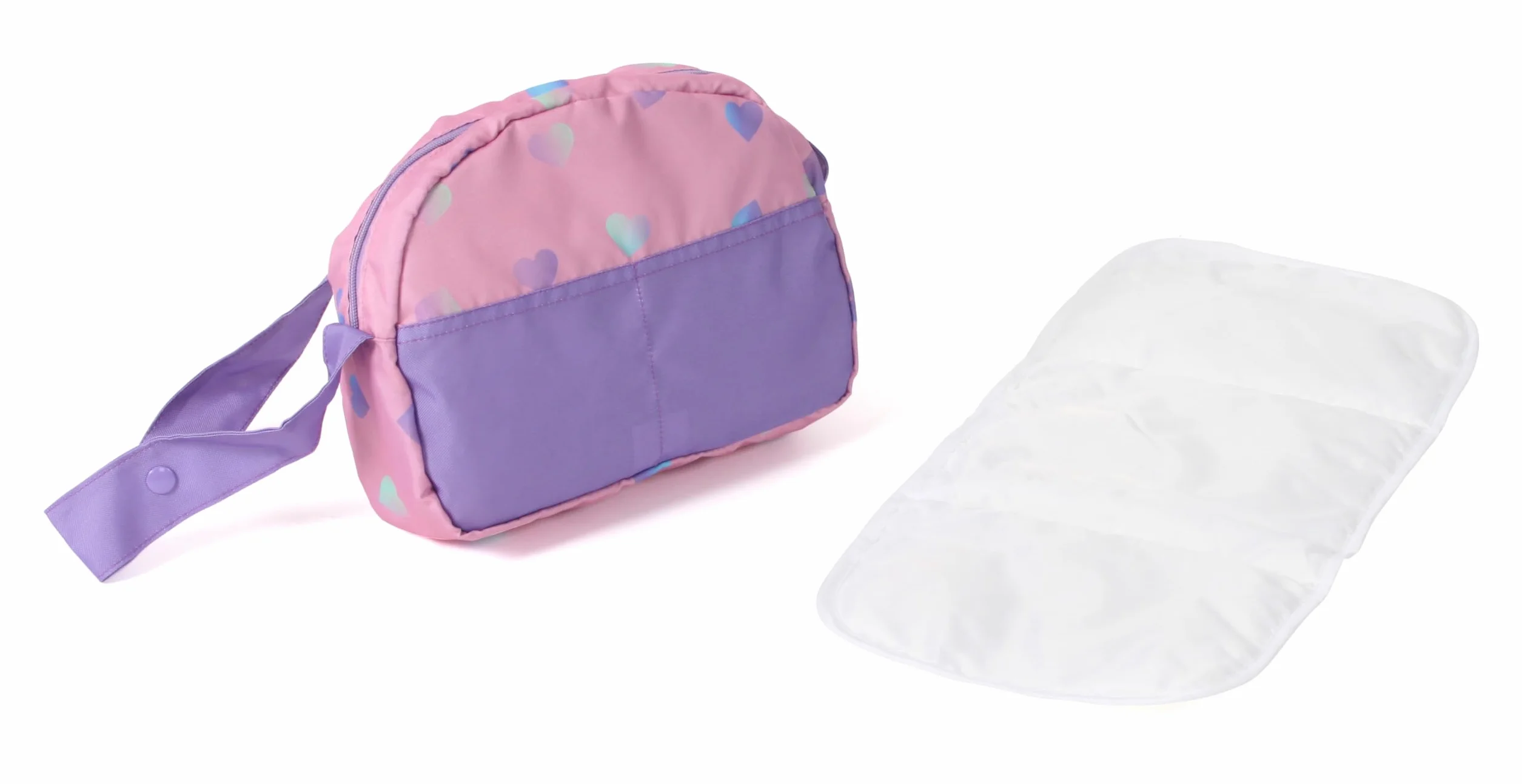 Bayer 2000-Bayer Chic 2000-Borsa fasciatoio, Accessori, Borsa per Bambole, Colore Cuoricino Viola, 853-96