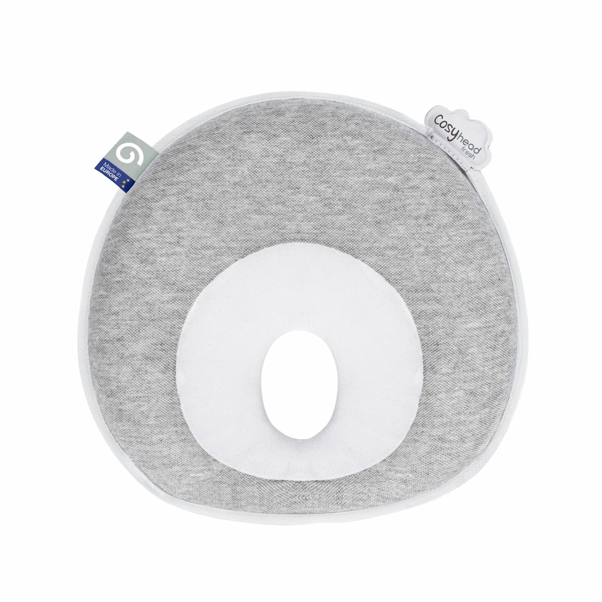Babymoov Cosyhead Fresh Smokey, cuffia ergonomica e traspirante per bambini, made in Europe