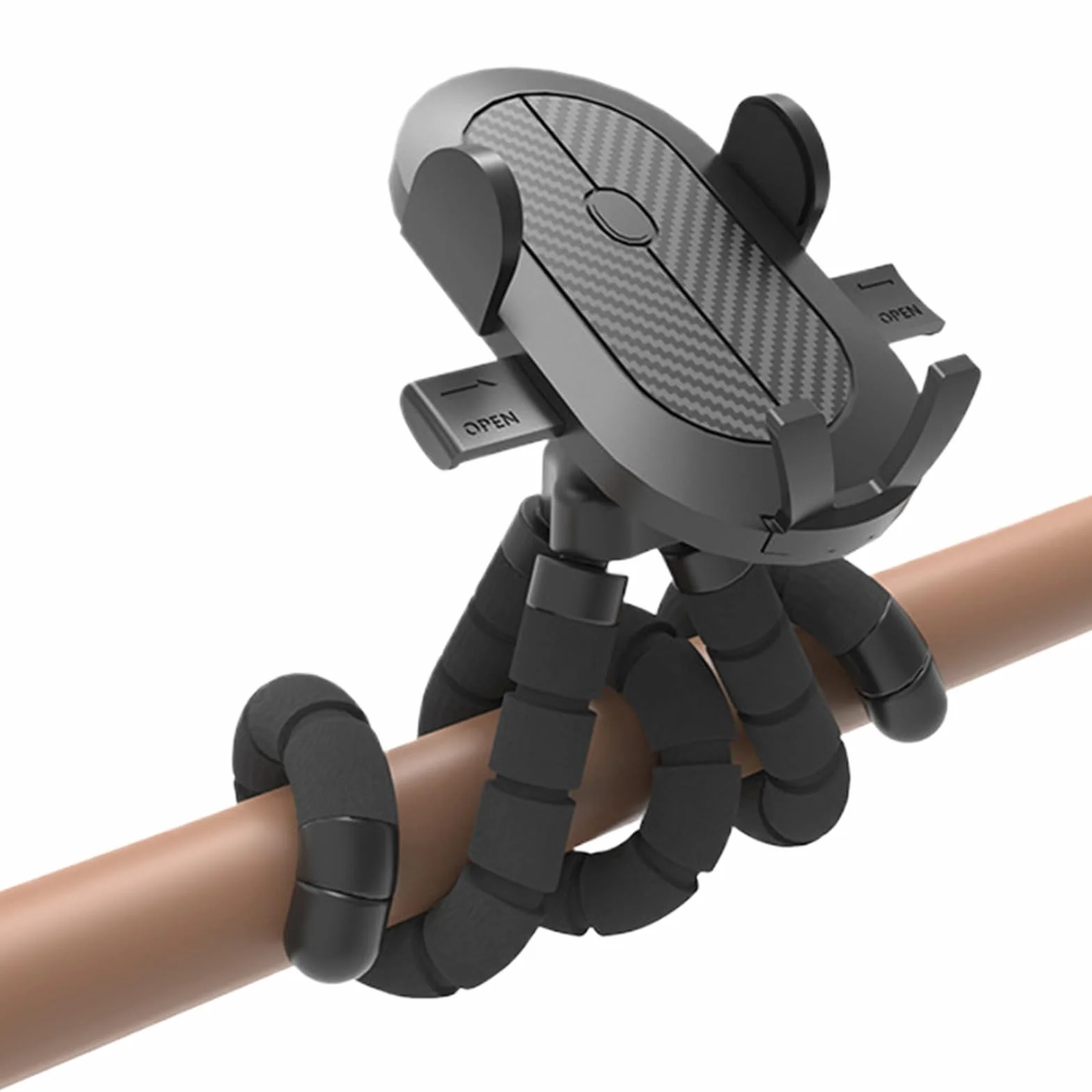 Generico Supporto Telefono per Passeggino | Supporto Cellulare Rotazione 360° - Portatelefono Flessibile Antiscivolo per Carrello della Spesa, Scrivania, Treadmill, Sedia a Rotelle