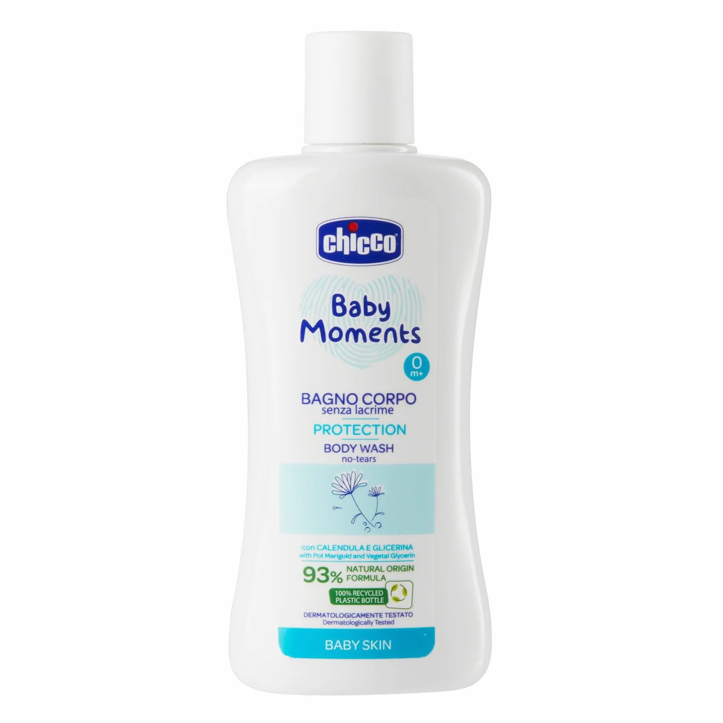 Chicco Baby Moments Set con Bagno Corpo da 200 Ml, Shampo Senza Lacrime da 200 ml, Pasta Lenitiva da 100 Ml, Idea Regalo, 0 Mesi +