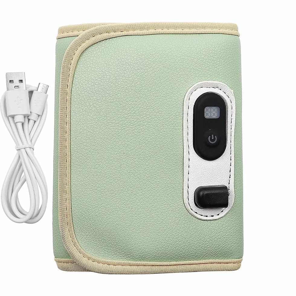 POFET Scaldabiberon Portatile Scaldabiberon riscaldante USB con Display LCD Conservatore di Calore per Il Latte per Viaggi in Auto all'aperto