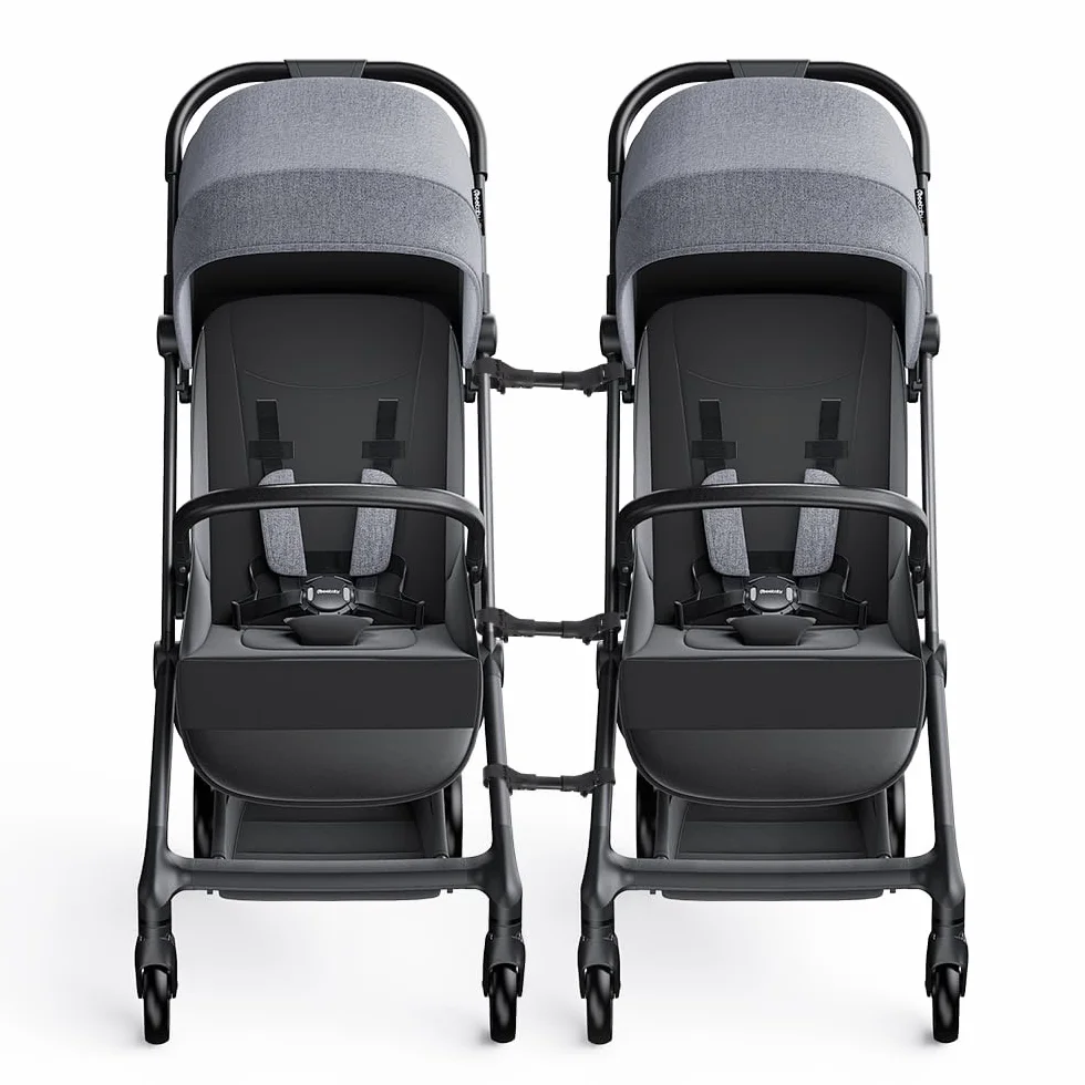 Connettore per Passeggino, HOVCEH 3 Pezzi Ganci Passeggino Gemellare, Accessorio per Passeggini Universali Facile Combinazione e Divisione