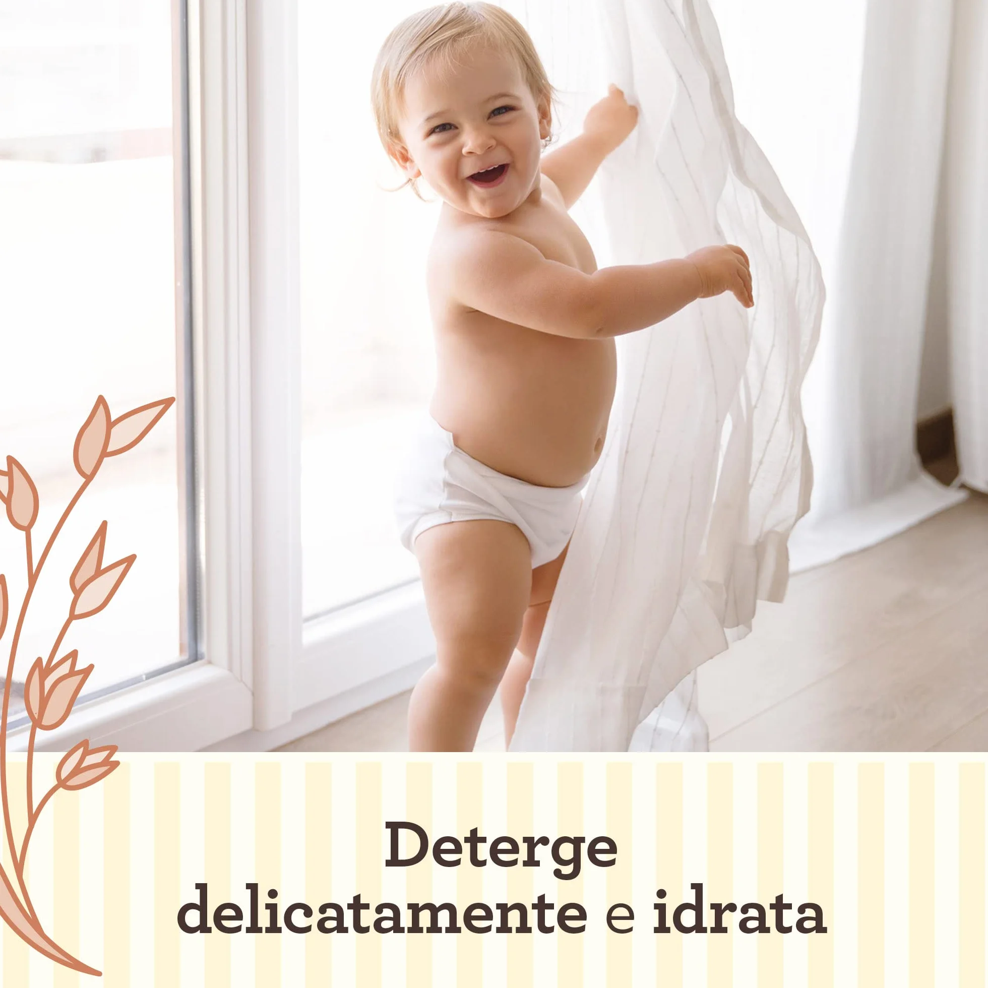 Aveeno Baby Daily Care Bagnetto Corpo e Capelli, Bagnoschiuma bambini per una detersione delicata della pelle sensibile, Bagnoschiuma neonato e shampoo bambini con Avena, 250 ml