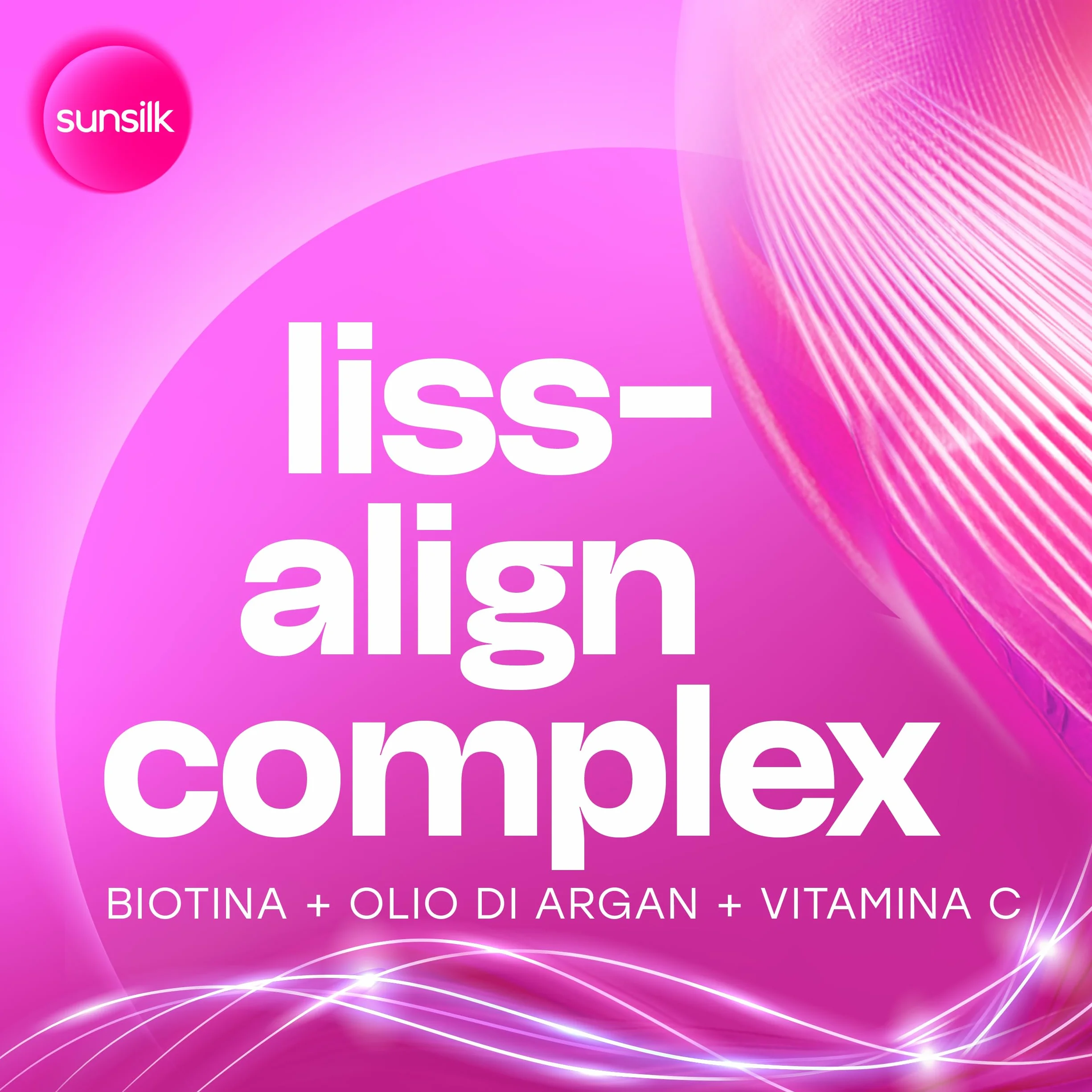 Sunsilk, Shampoo Liscio Perfetto, Shampoo per Capelli Lisci e Disciplinati, Formula Arricchita con Liss-Align Complex con Biotina, Olio di Argan e Vitamina C Formato XXL 810ml
