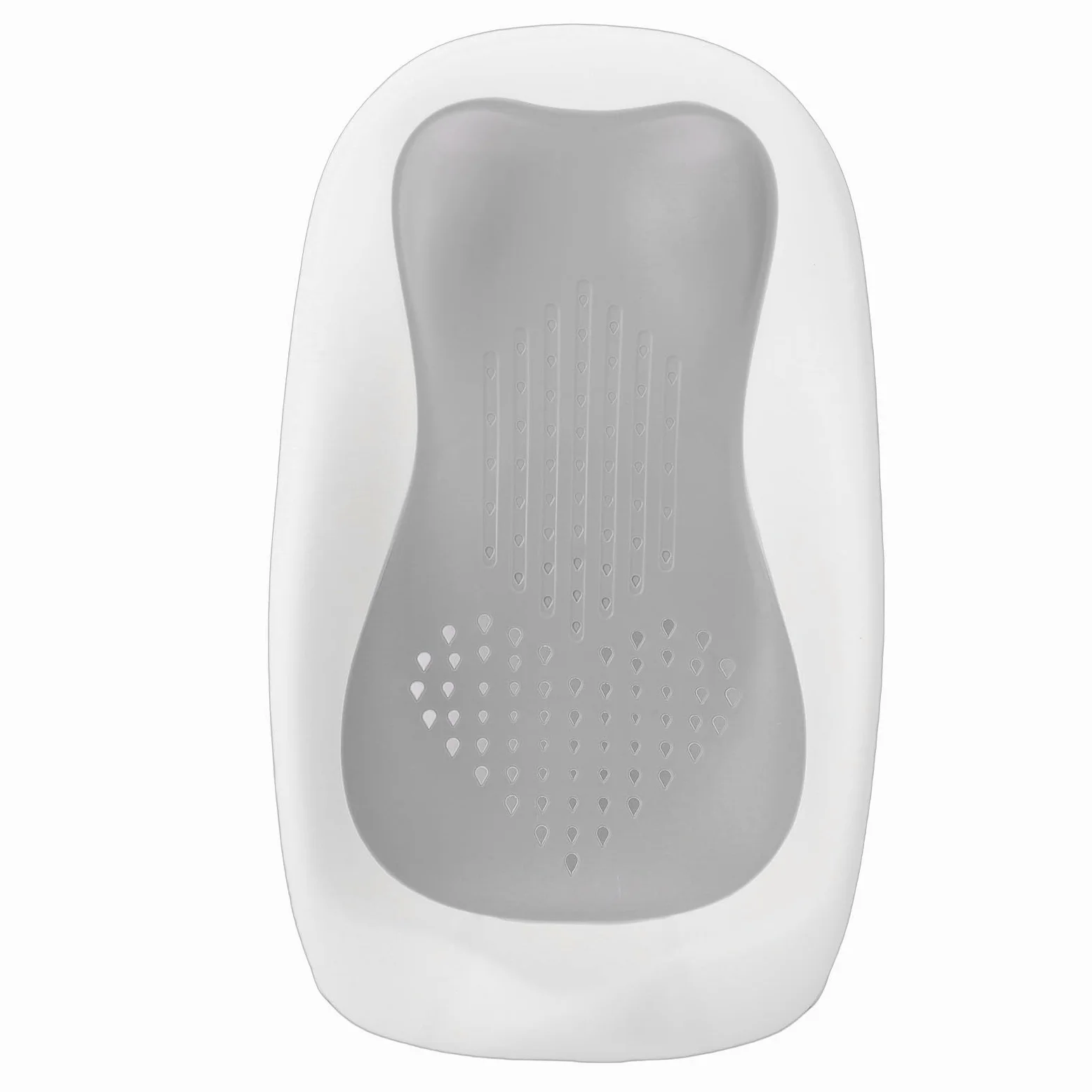FTVOGUE Supporto per Bagnetto, Materiale Ergonomico TPE PP, Supporto Portatile per Neonati per Neonati 6 Mesi, Ideale per la Sicurezza e il Comfort del Bagnetto (GRAY)