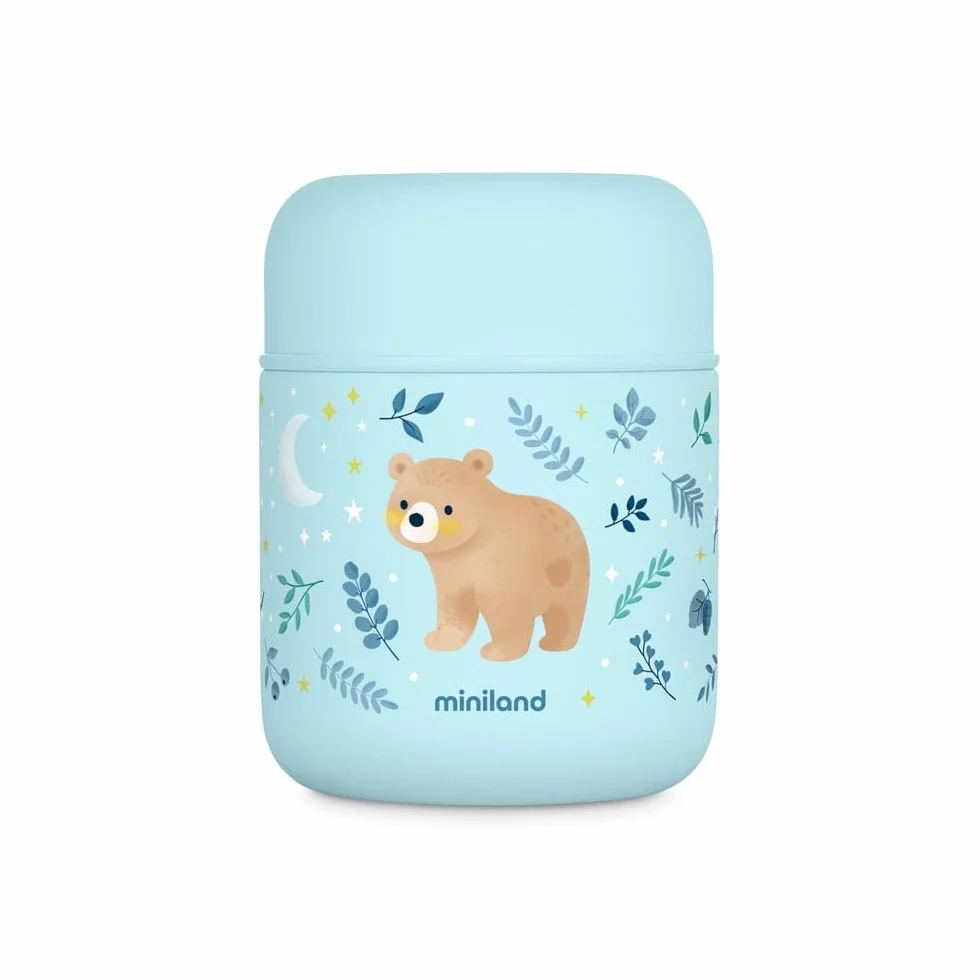 Miniland Contenitore Termico 280 ml Acciaio Inox a Doppia Parete Ermetico