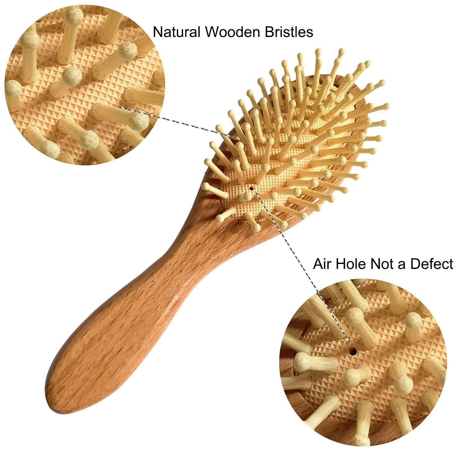 3 pezzi spazzola di capelli del bambino e in legno pettine | capra naturale setole spazzola | legno di spazzola di setola