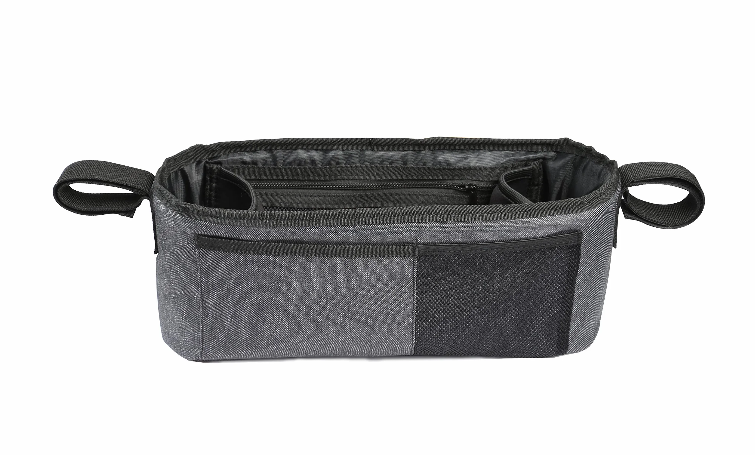 AltaBeBe Al1004 Borsa con Tasche per Passeggino, Nero
