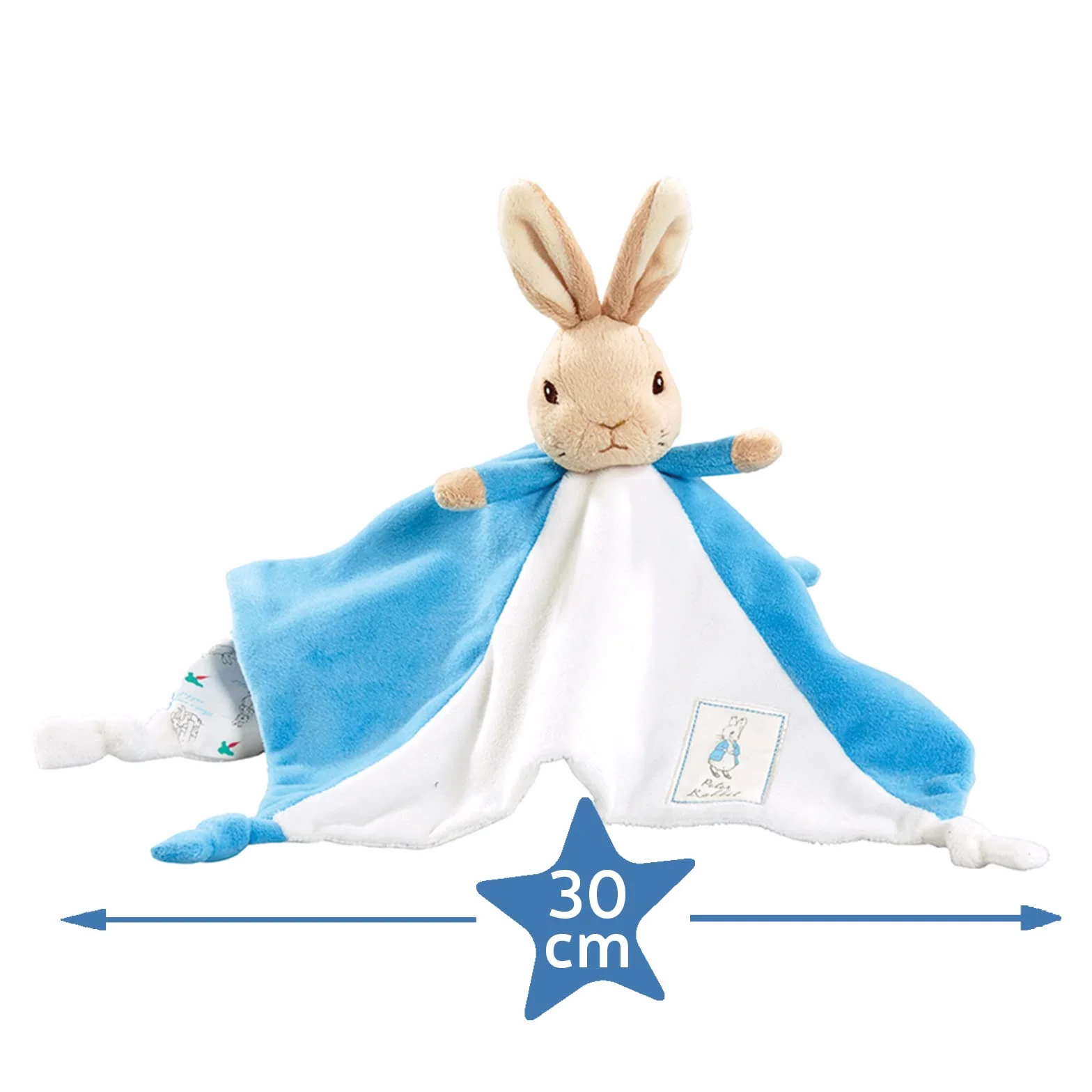 Official Peter Rabbit Comfort Blanket - Beatrix Potter Soft Toy for Babies and Toddlers