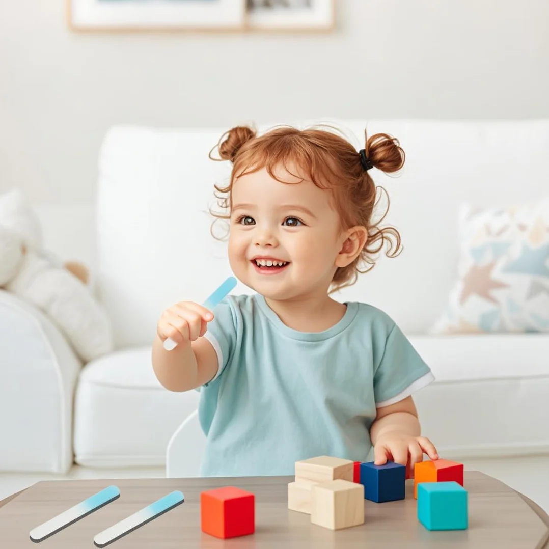 KYLOS Lime Per Unghie In Vetro Per Bambini, Confezione Da 2 Pezzi, Per La Cura Dei Bambini, Per Le Unghie Dei Bambini E Le Mamme