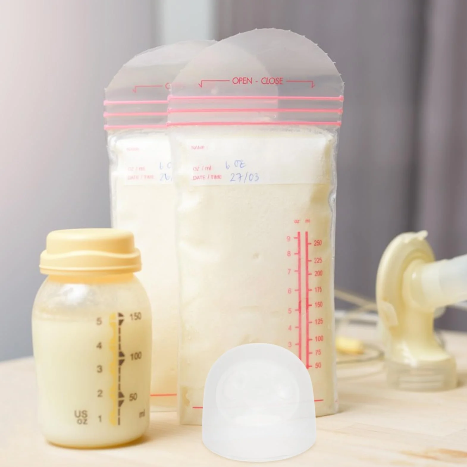BESTonZON Set 3 Tappi Per Bottiglie Di Latte a Tenuta Stagna, Copri Bottiglia Anti-perdita in Plastica Riutilizzabili, Accessori Sostitutivi Per Bottiglie Domestiche