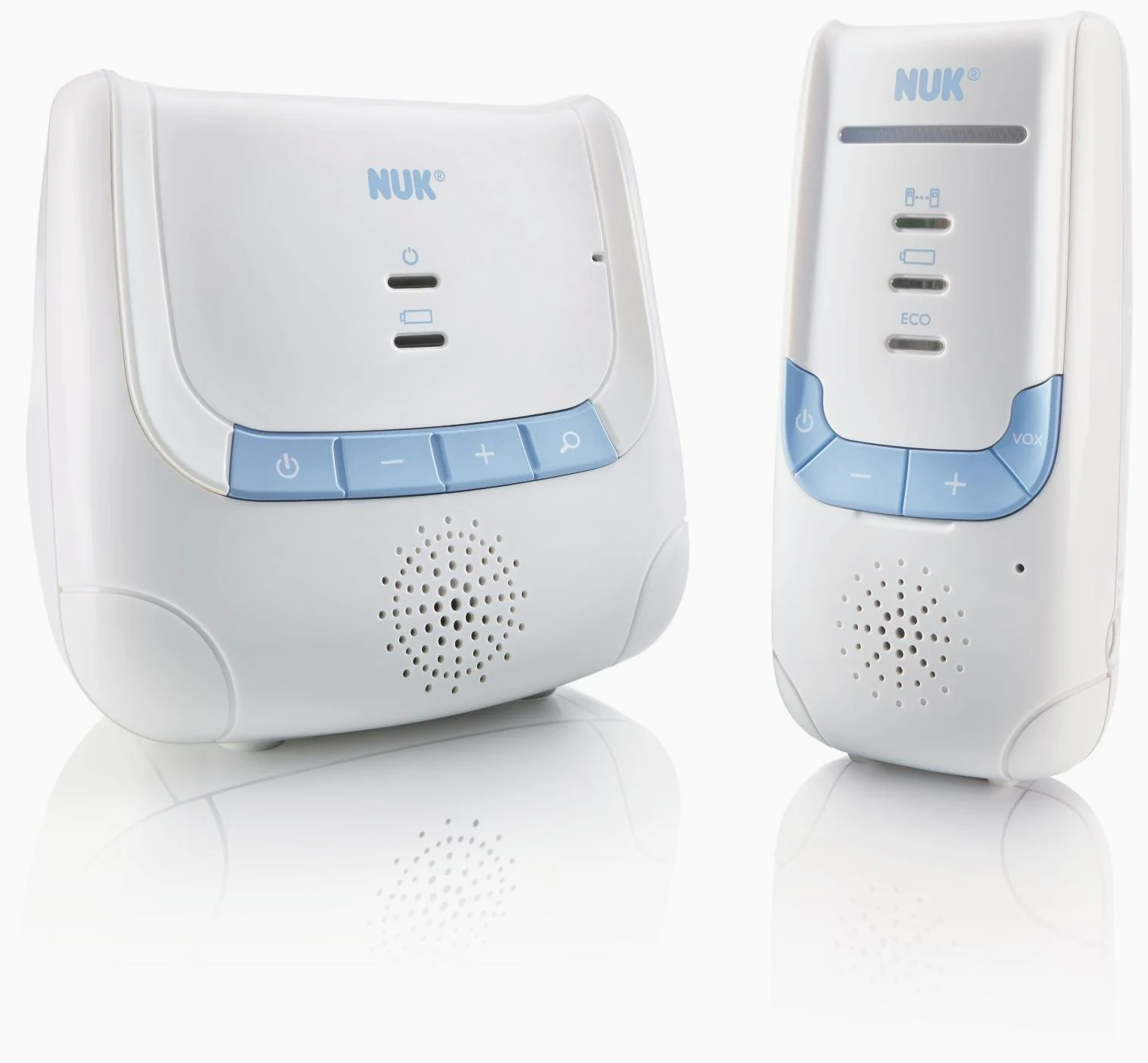 Nuk 10256266 Eco Control Baby Monitor, Bianco/Azzurro
