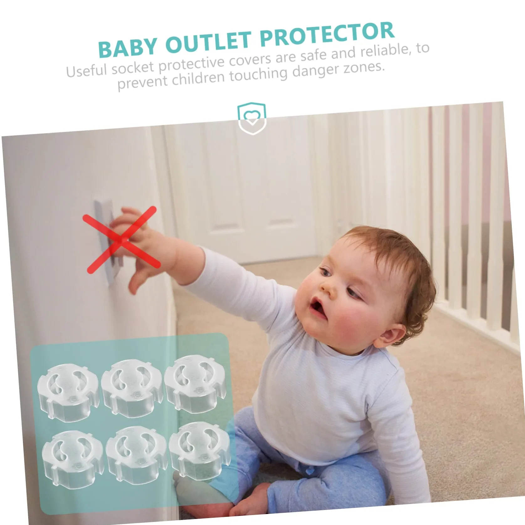 TOYANDONA 100pezzi Copripresa Sicurezza Per Ragazzo Ragazza Trasparenti Coprire Sicuro Per Prese Elettriche Design Anti-apertura Materiale Premium Protezione Per Ragazzo Ragazza e