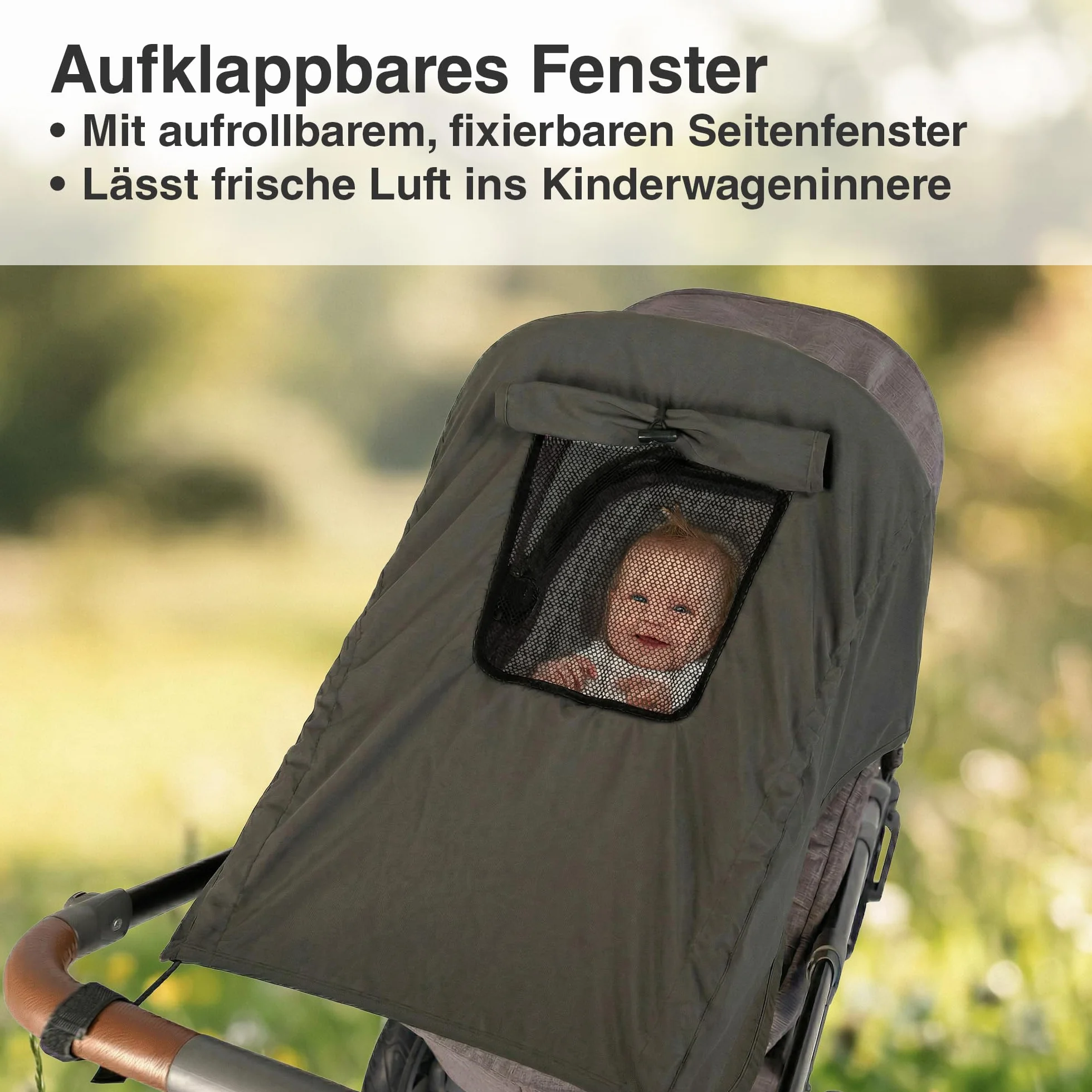 DIAGO Deluxe - Parasole per passeggino, colore: grigio