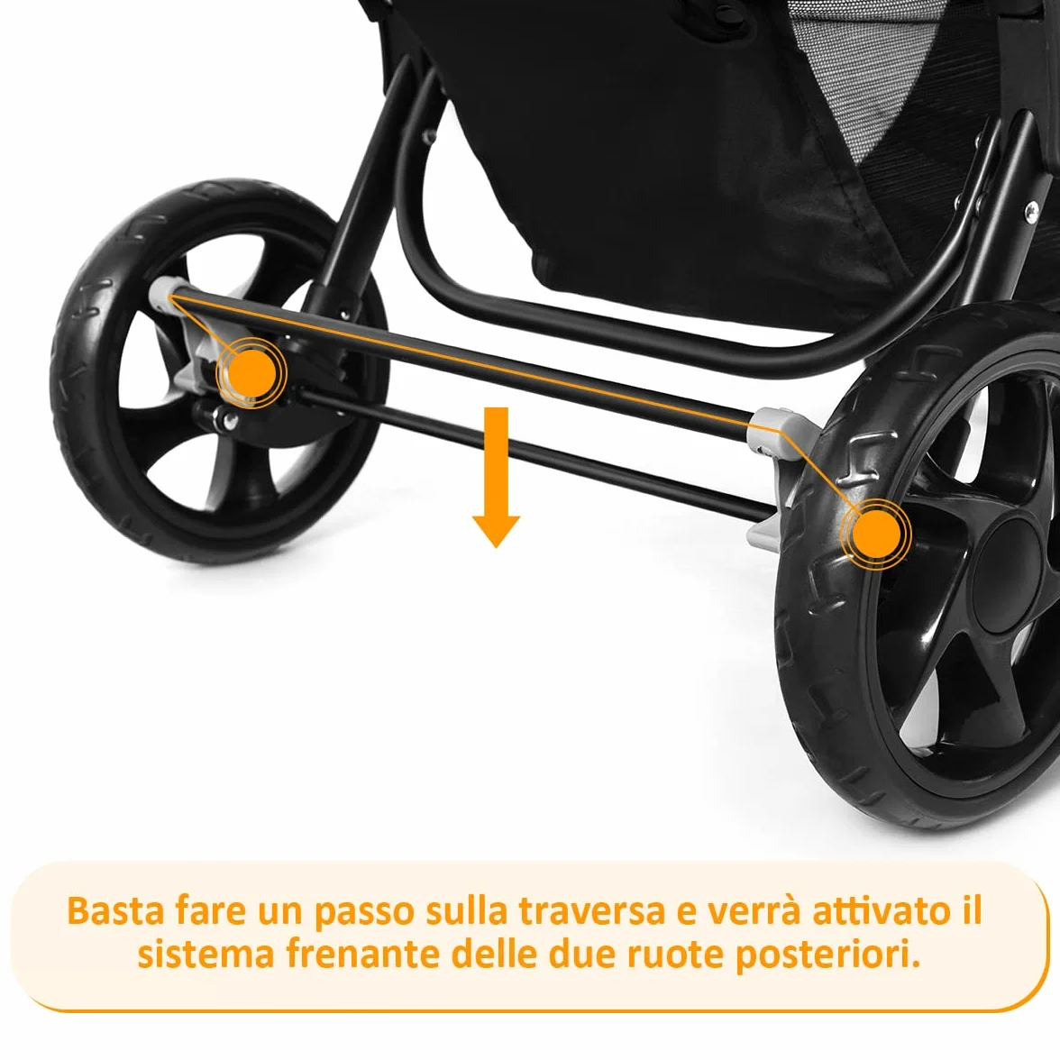 GYMAX Passeggino Gemellare Doppio/Fratelli di Età Diverse, Pieghevole Leggero, Tendalino/Schienale Regolabili, Portata di 15kg+15kg (Grigio, Verticale)